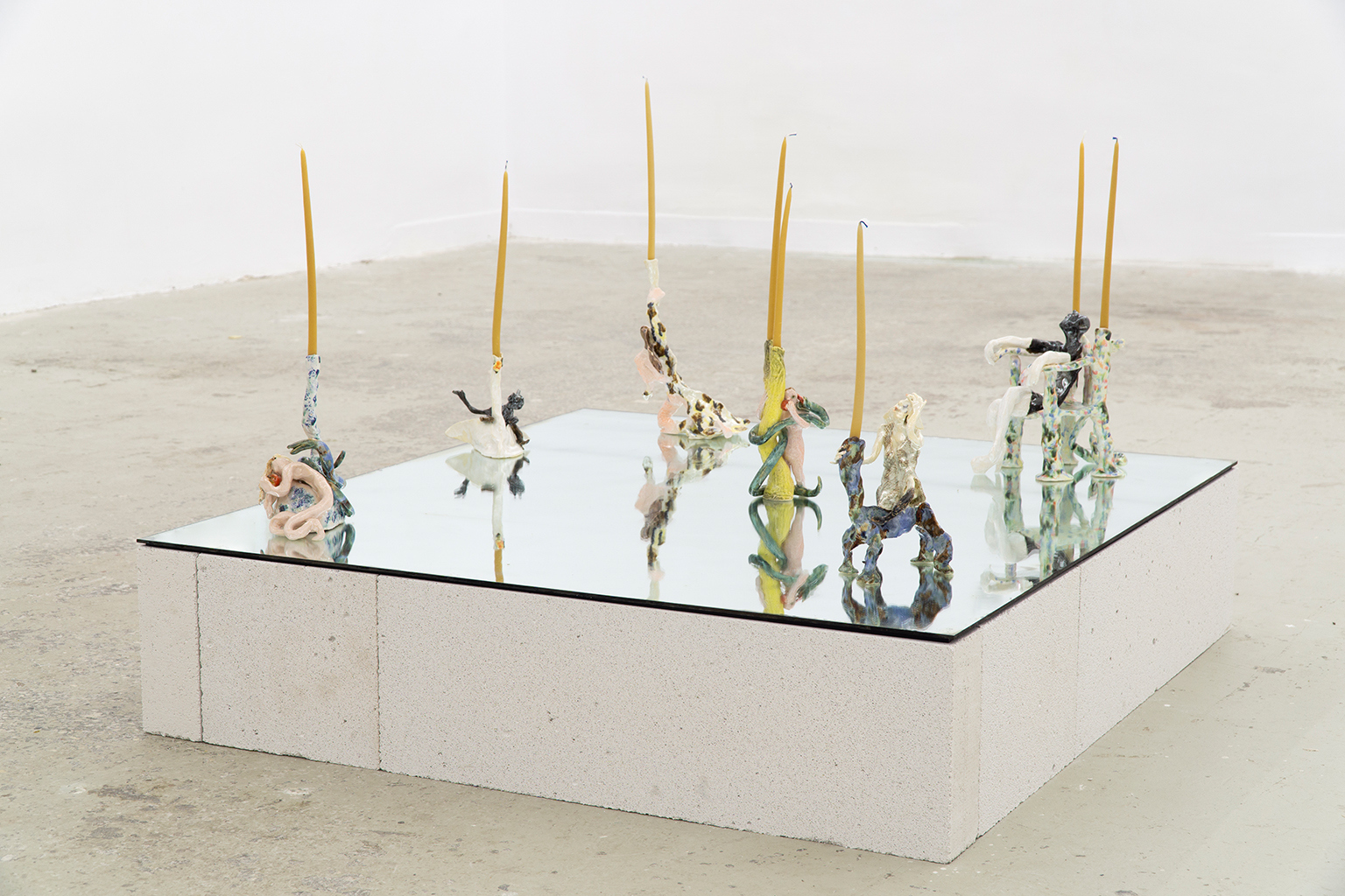 Ana Botezatu, "A pile of anxieties", glazed ceramics, variable dimensions, 2020
