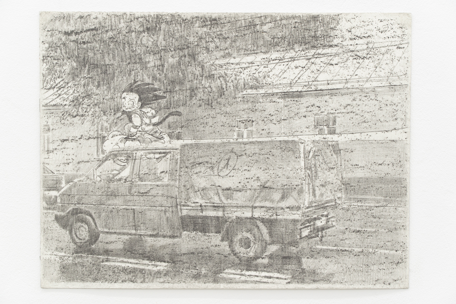 Matei Toșa, "Objects From my Memories Nr.23: „Passerby“", pencil on paper, 2020