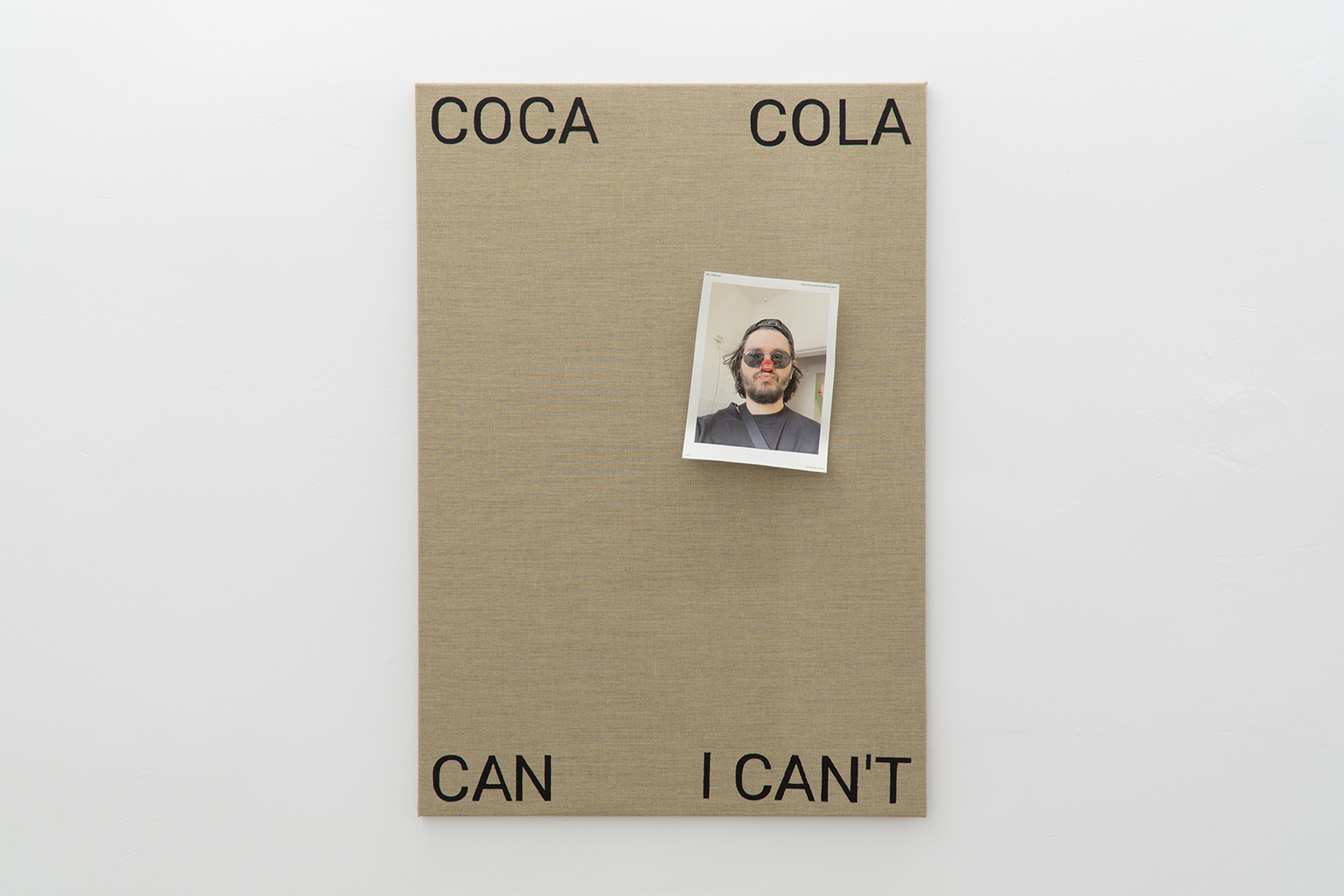 Flaviu Cacoveanu, Untitled, Acrylic on canvas, A4 paper with inkjet print, magnets, 110x75 cm, 2022