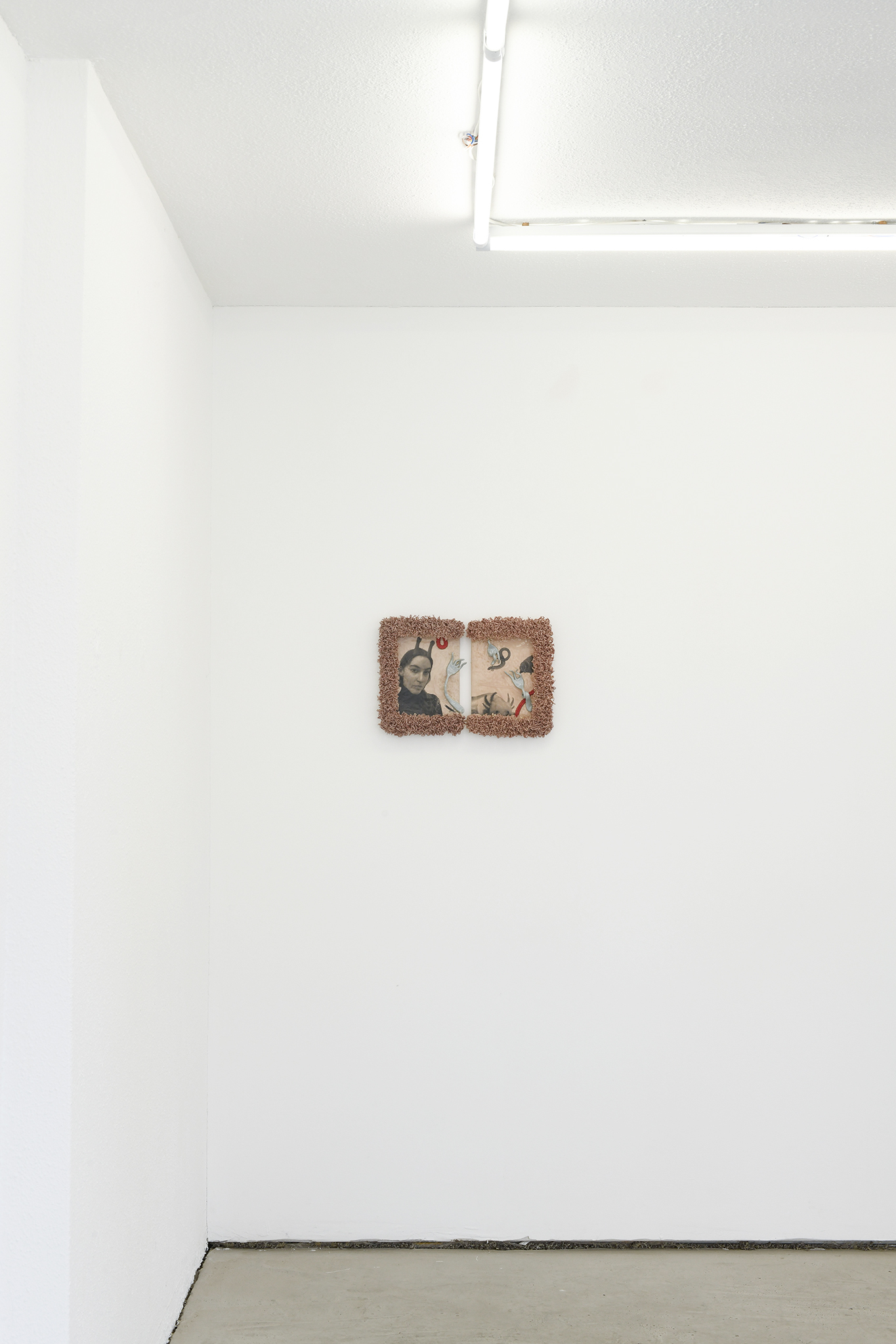 Wenn ich sie aufgebe, dann verliert die Gabel, screen print on ceramics, ca. 45 x 31 x 5 cm, 2022