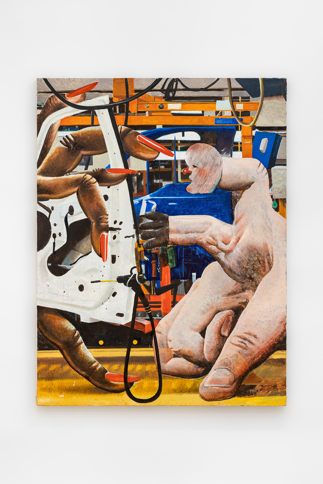 Laurent Proux, Querelle, 2020, Oil on Canvas, 200 x 150 cm, Copyright: Simon Veres, Courtesy of the Artist + ZVA