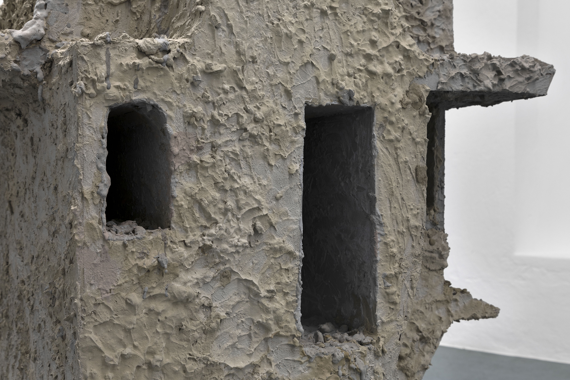 Grottooo, 2022
, wood, glue, nails, cement, pebbles, pigments, 120 × 70 × 100 cm, detail