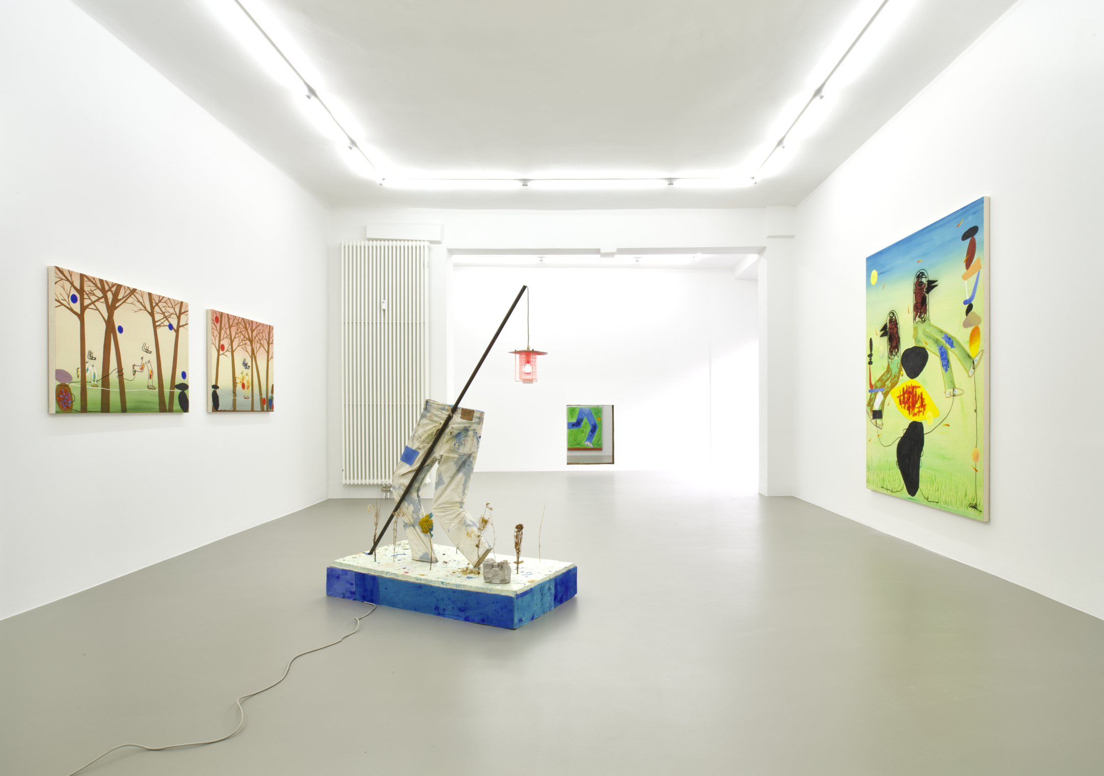 Visitors, Jan Zöller, installation view 2022, Meyer Riegger, Berlin