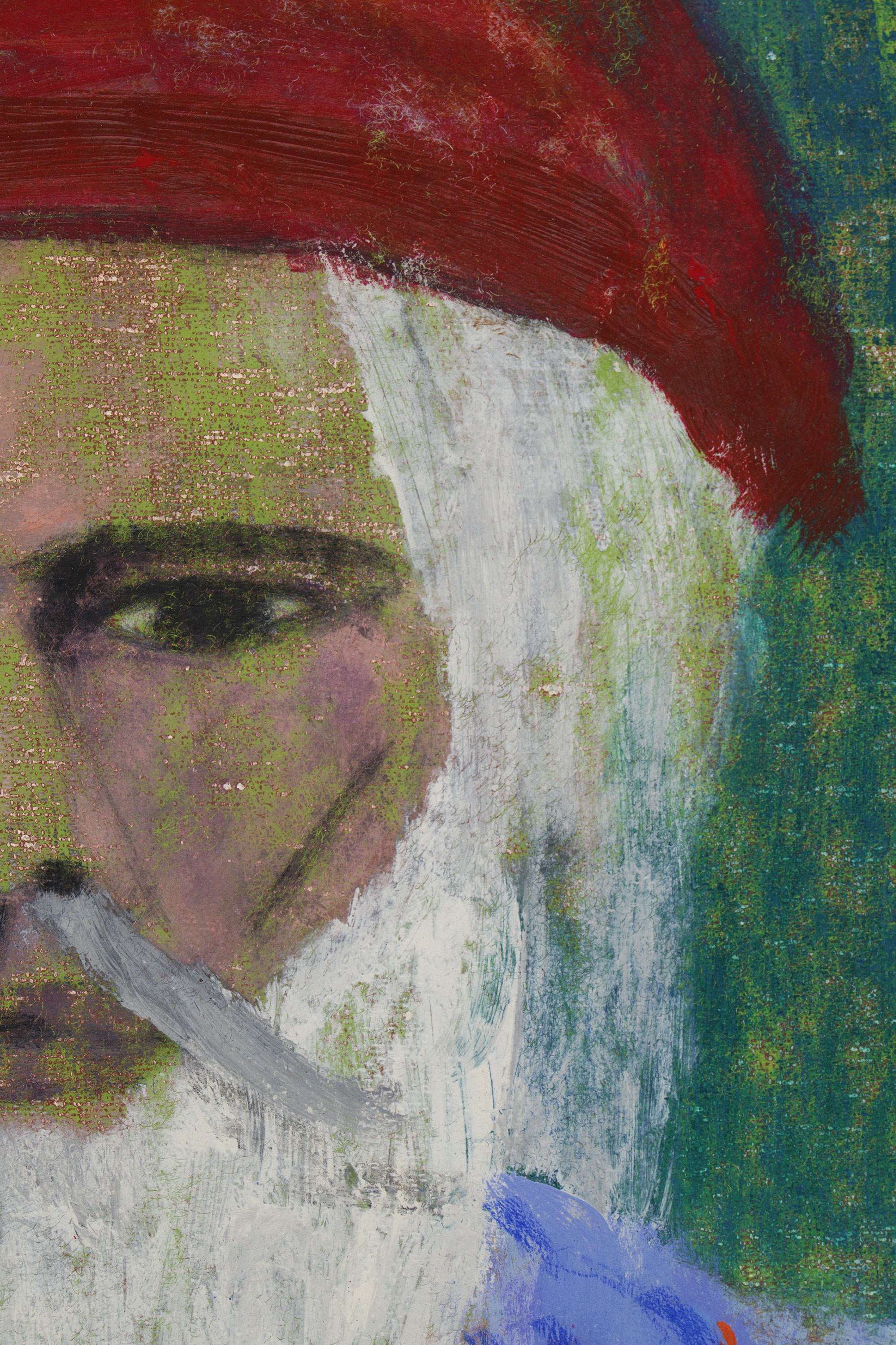 Future self-portrait, 2022 Oil, acrylic and pigment on canvas (detail) 78 × 66 cm Courtesy of the artist and Crèvecœur, Paris. Photo: Aurèlien Mole