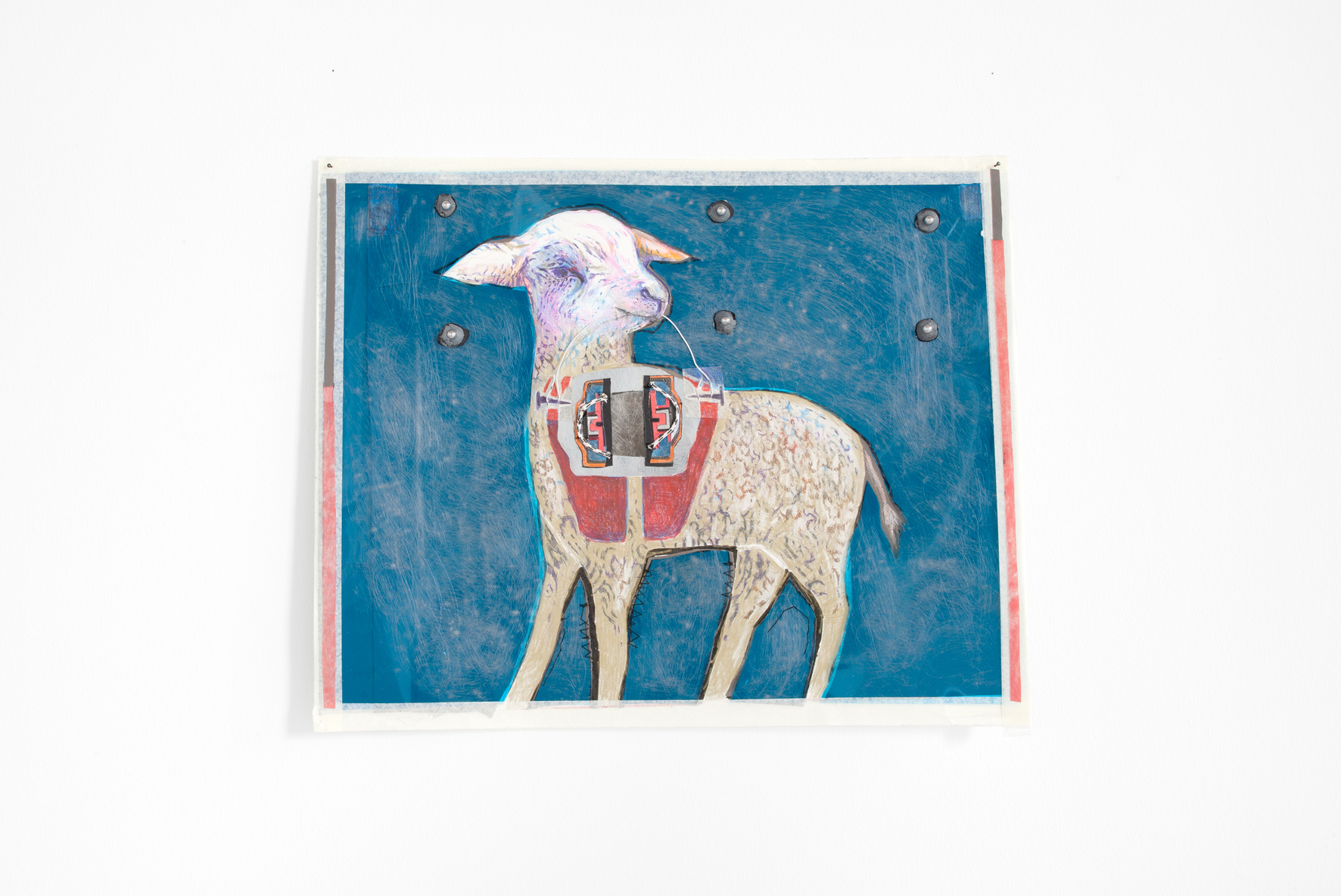 Wet Resistance, Dortmunder Kunstverein, 2022 Anna Solal, Untitled (drawing), 2022, Photo: Jens Franke  Courtesy: the artist, New Gallery, Paris & Trampoline Association