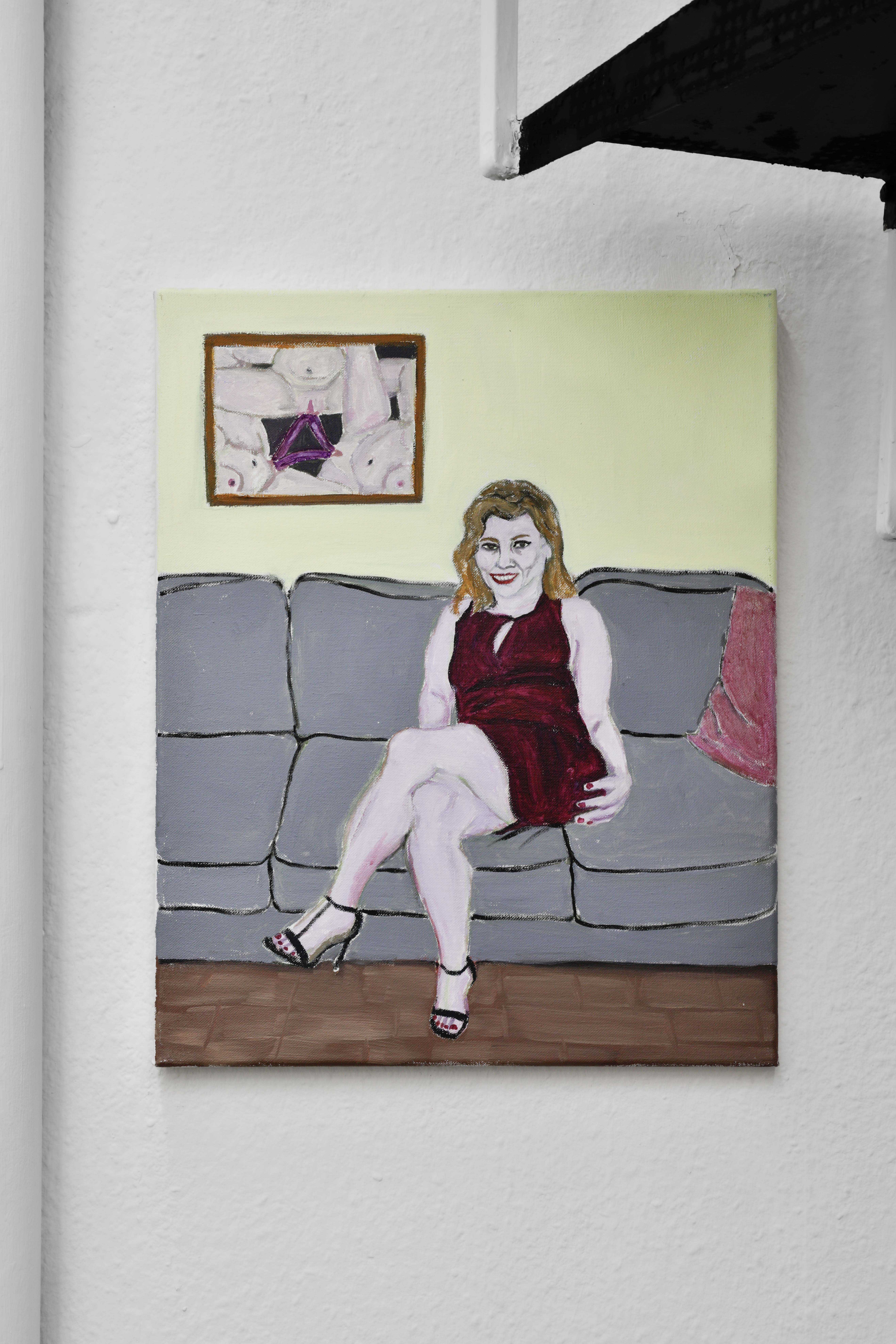 Anna MÃ¡ria BeÅˆovÃ¡, Everyday moments, 2020, Acrylic on canvas, 50cm x 40cm