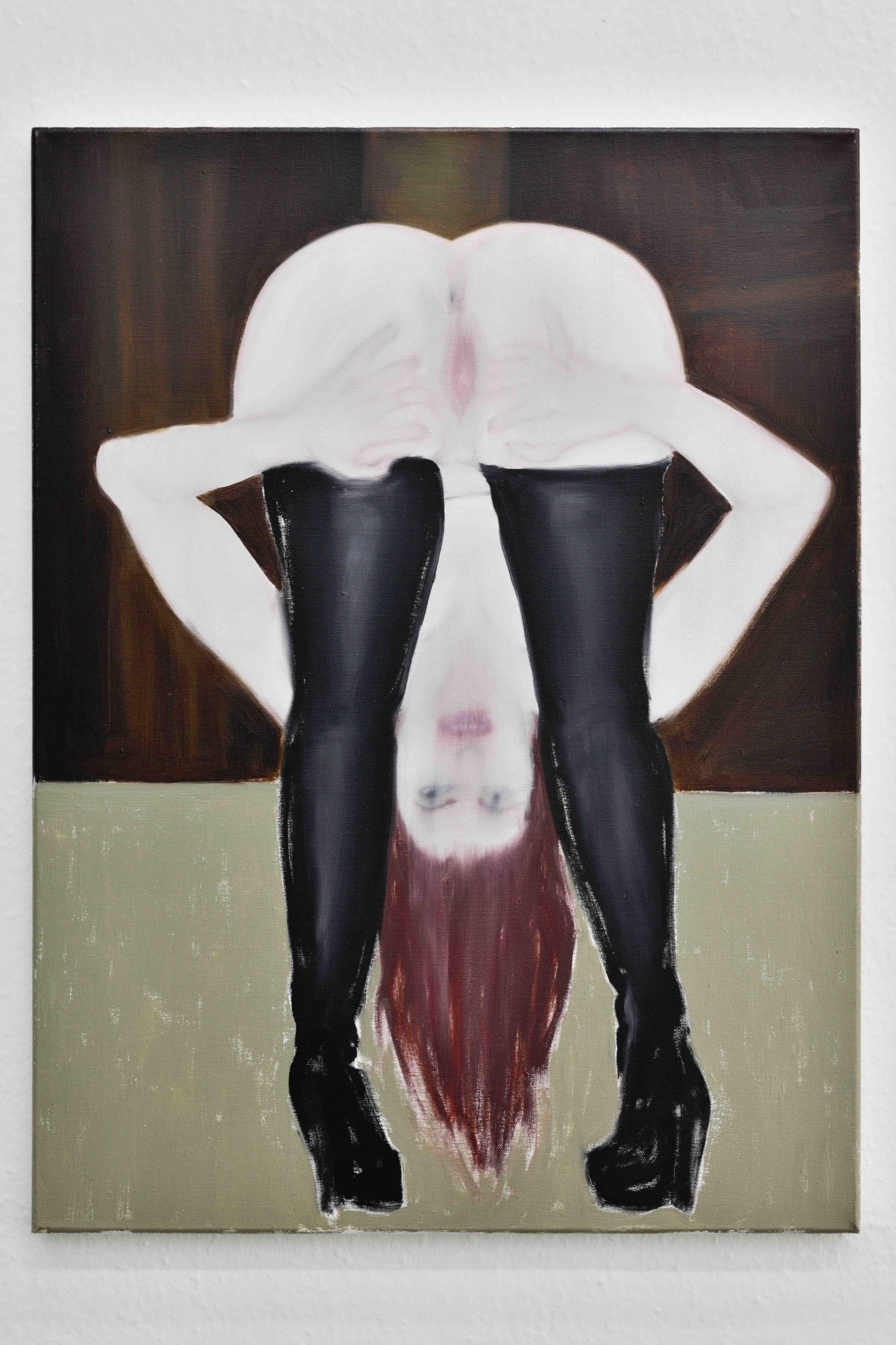 Anna MÃ¡ria BeÅˆovÃ¡, Get bend, 2020, Oil on canvas, 80cm x 60cm