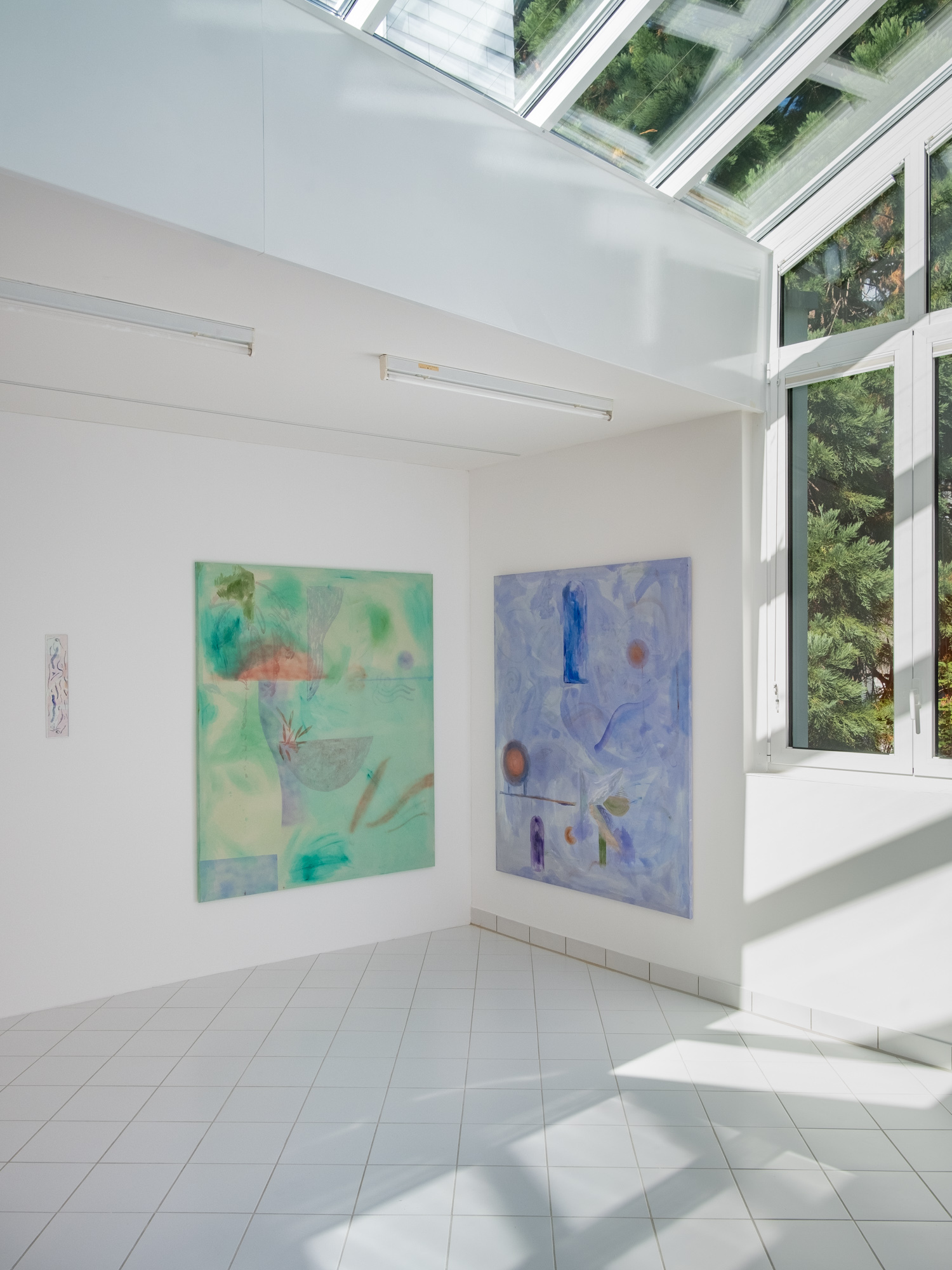 Zoé de Soumagnat, The water doubly sleep, installation view, 2022