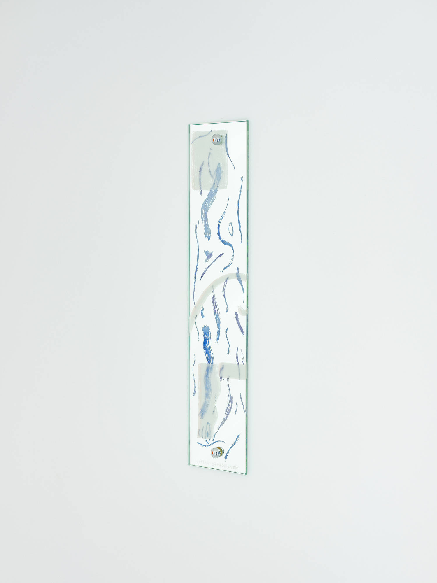 Zoé de Soumagnat, Rayon I, 10x30cm, Engraved and painted mirror, 2022