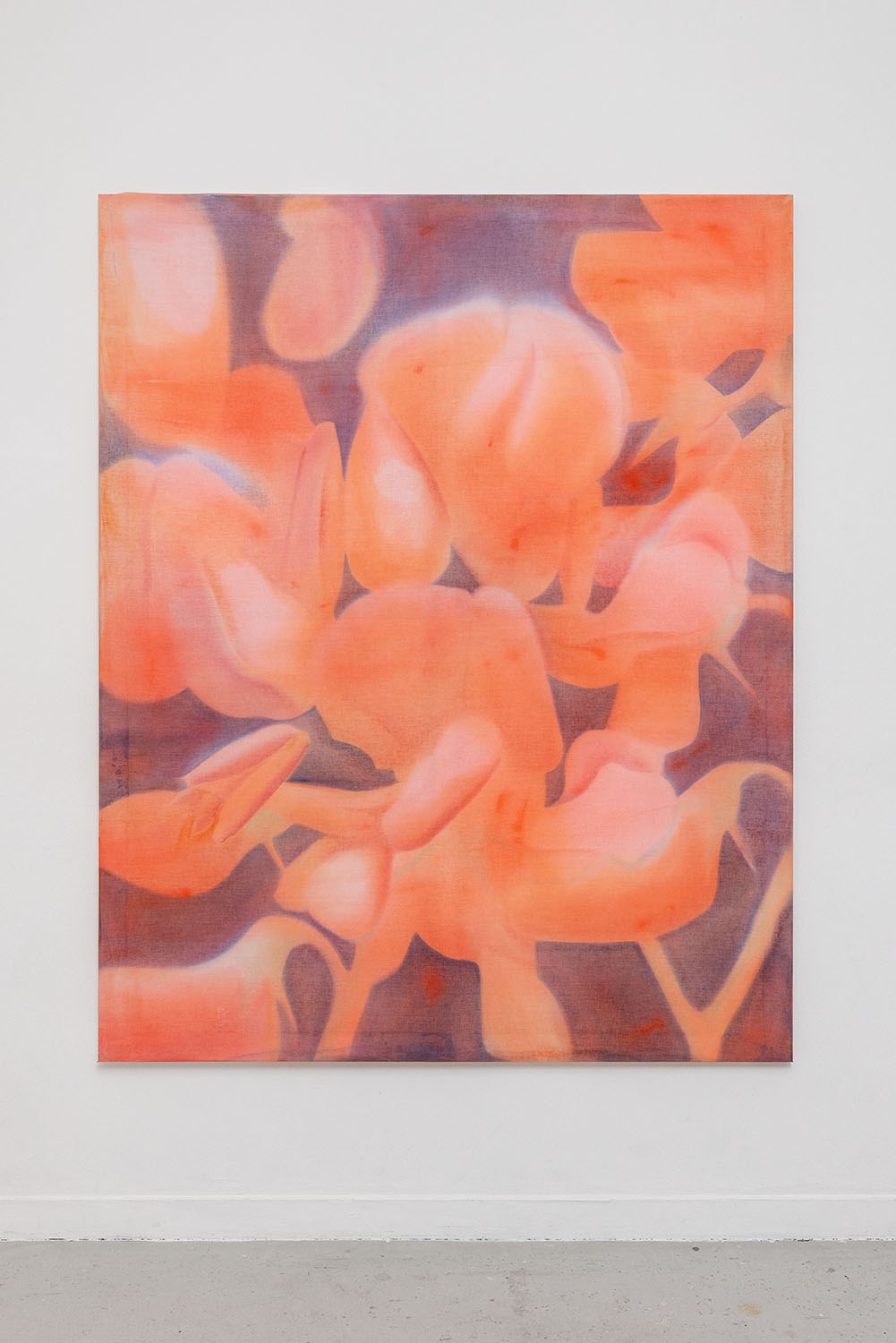 Les pois sauvages #2, 2022 acrylic and cotton 200 x 160 cm