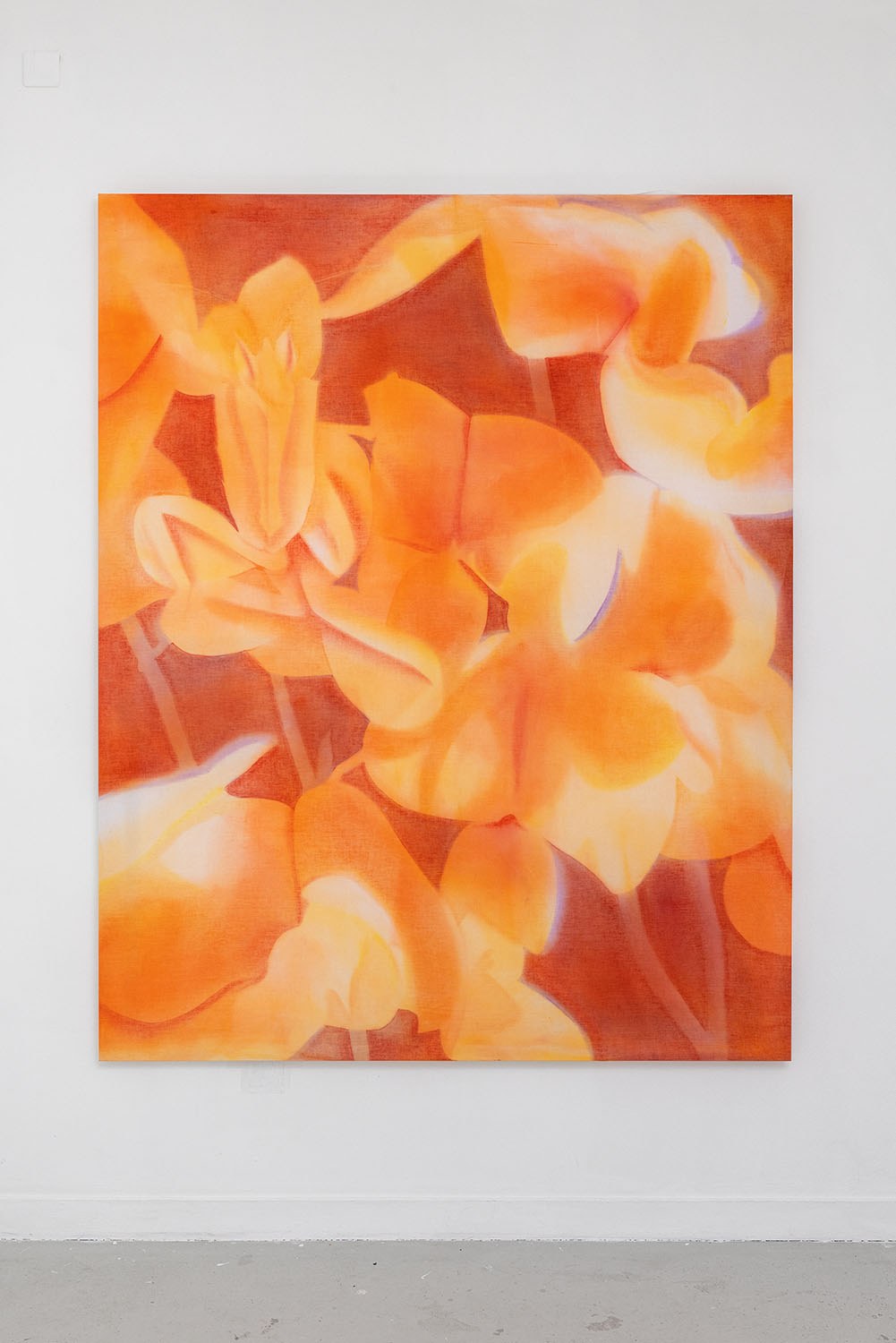 Les pois sauvages #3, 2022 acrylic and cotton, 200 x 160 cm,