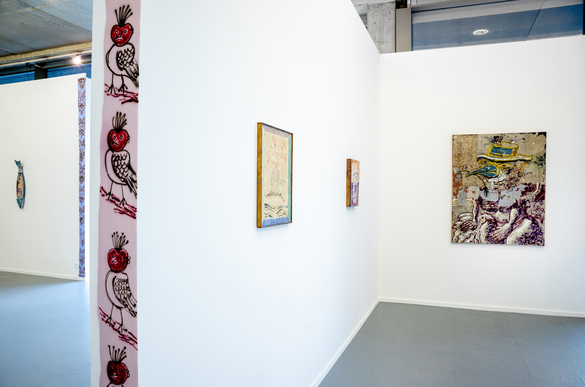 Exhibition view 'My mind is the mind of a fish' PLUS-ONE Gallery