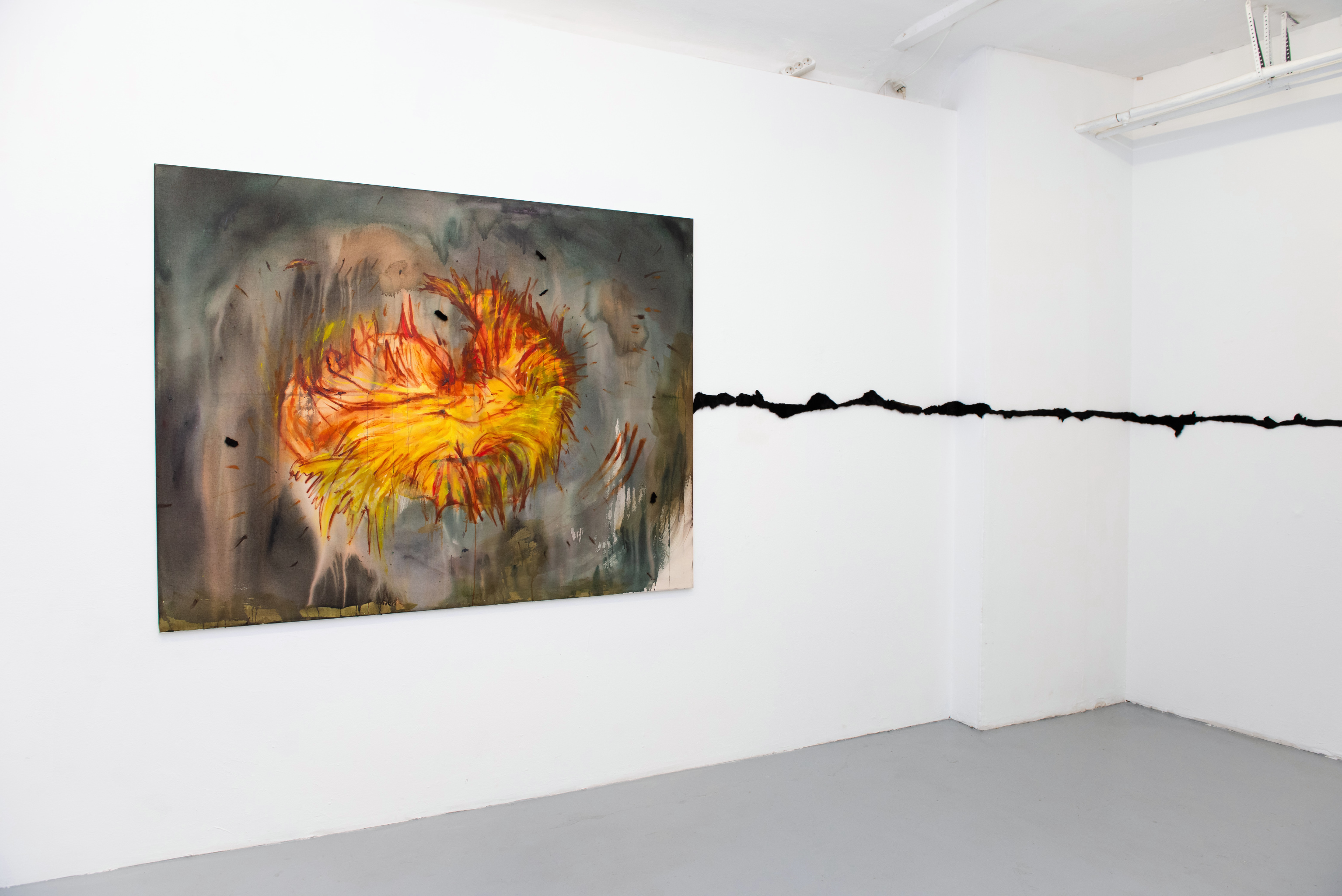 Imagining a Flame / Mural (2022) 140 x 180 cm