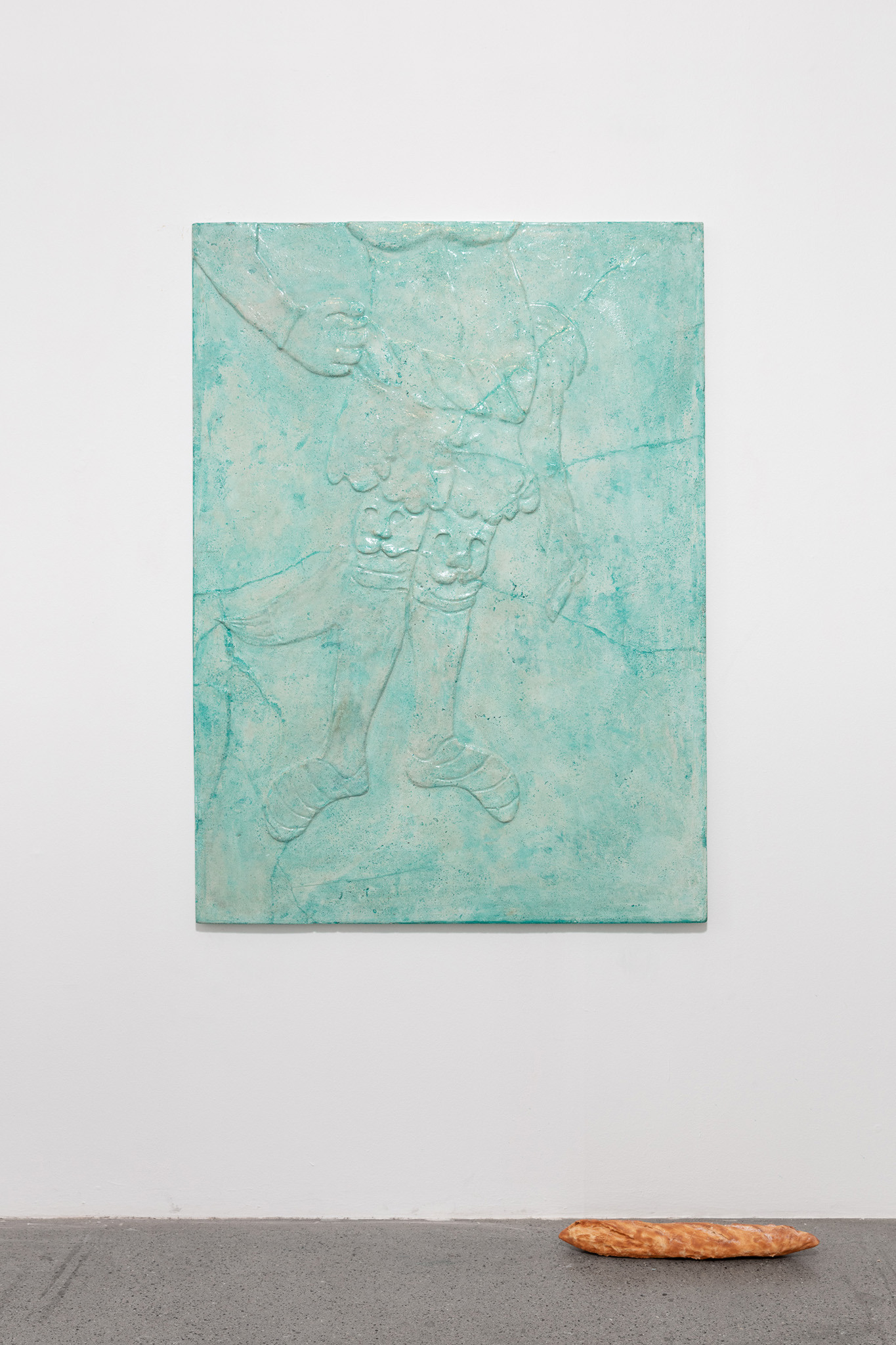 "Lizaveta (Jade)" Painted concrete, 2022, 106x140cm