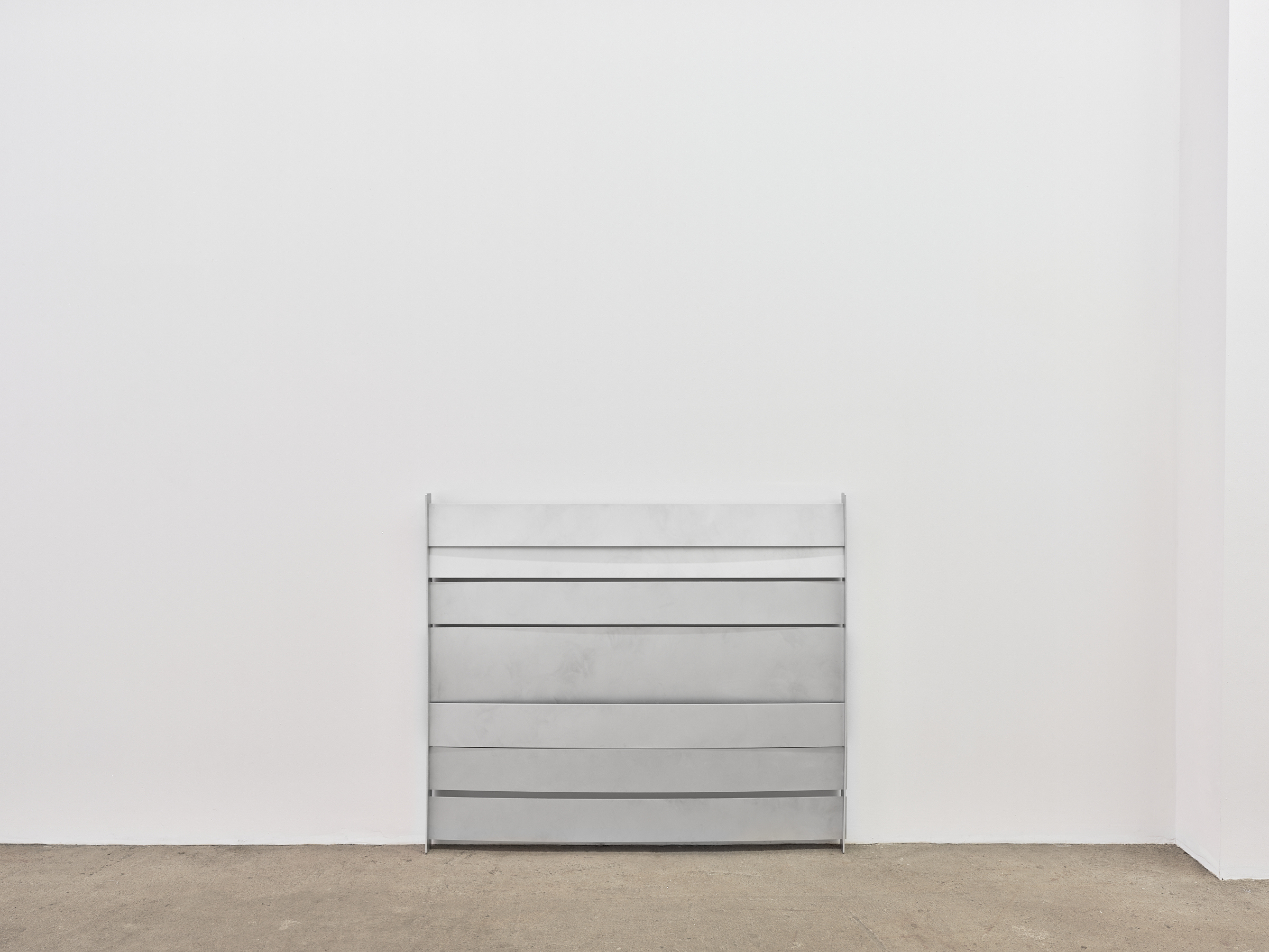 Elizabeth Orr "Indoor", 2022 aluminum, wood 48 x 41 x 3 inches (122 x 104 x 8 cm) 