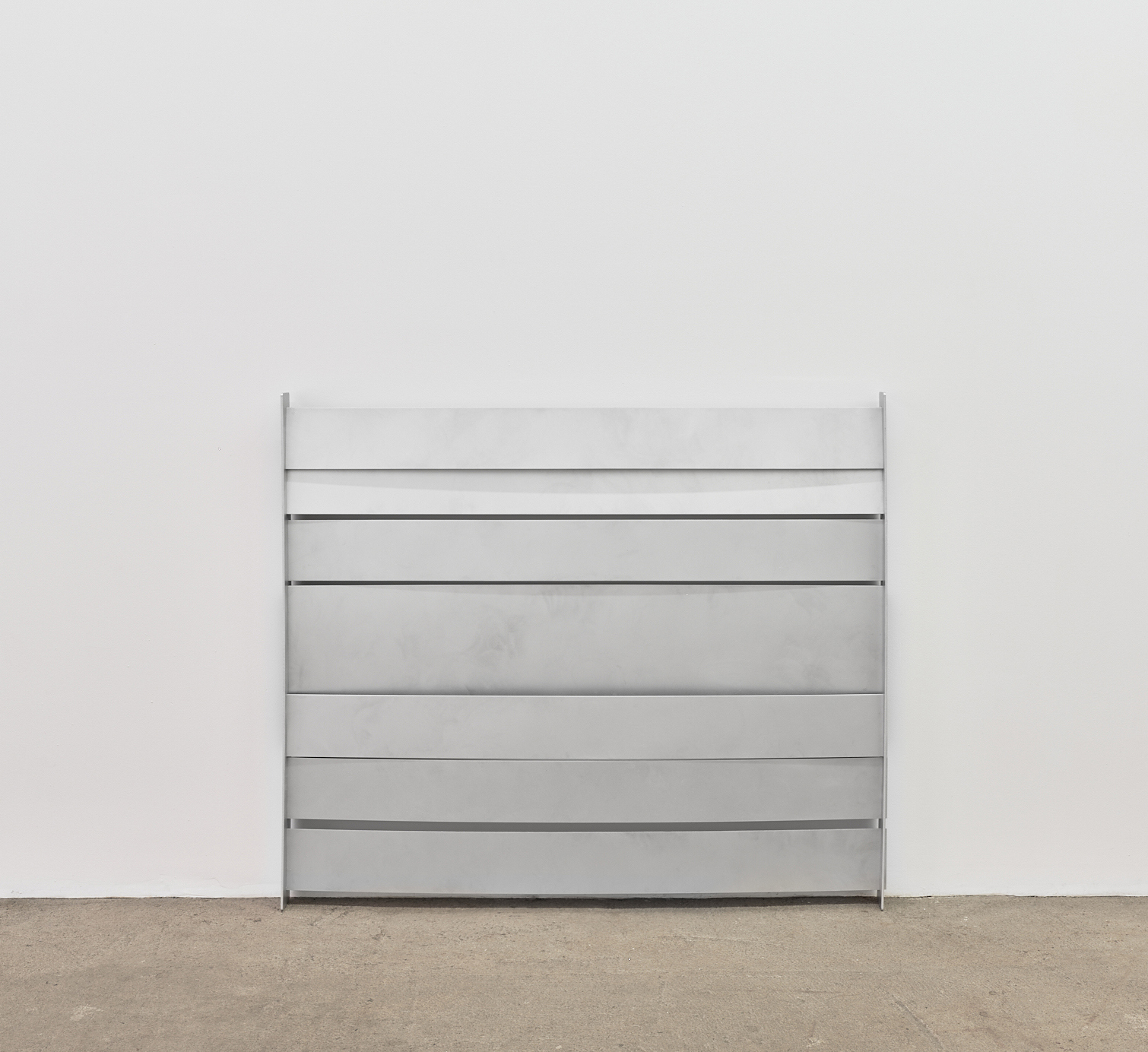 Elizabeth Orr "Indoor", 2022 aluminum, wood 48 x 41 x 3 inches (122 x 104 x 8 cm) 