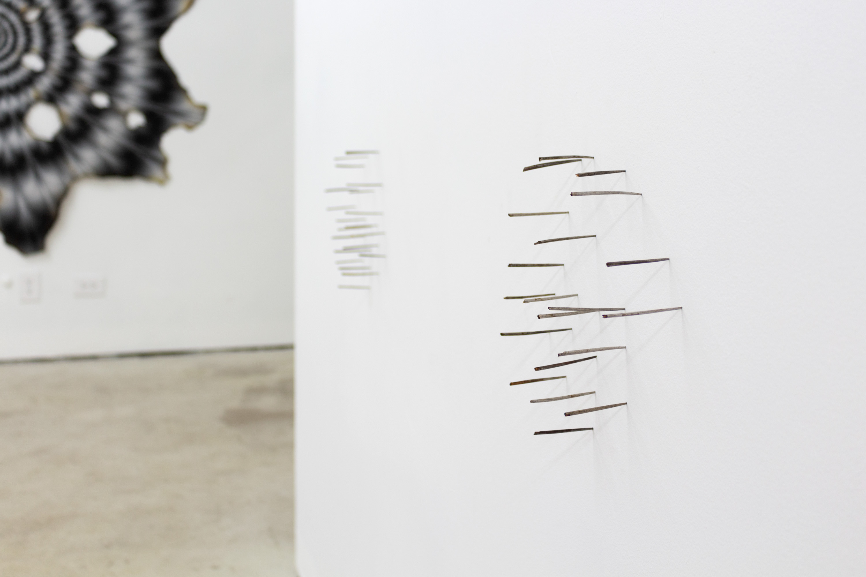 Graham Wiebe, Re-animation, 2022, Reclaimed rainstick needles, Dimensions variable