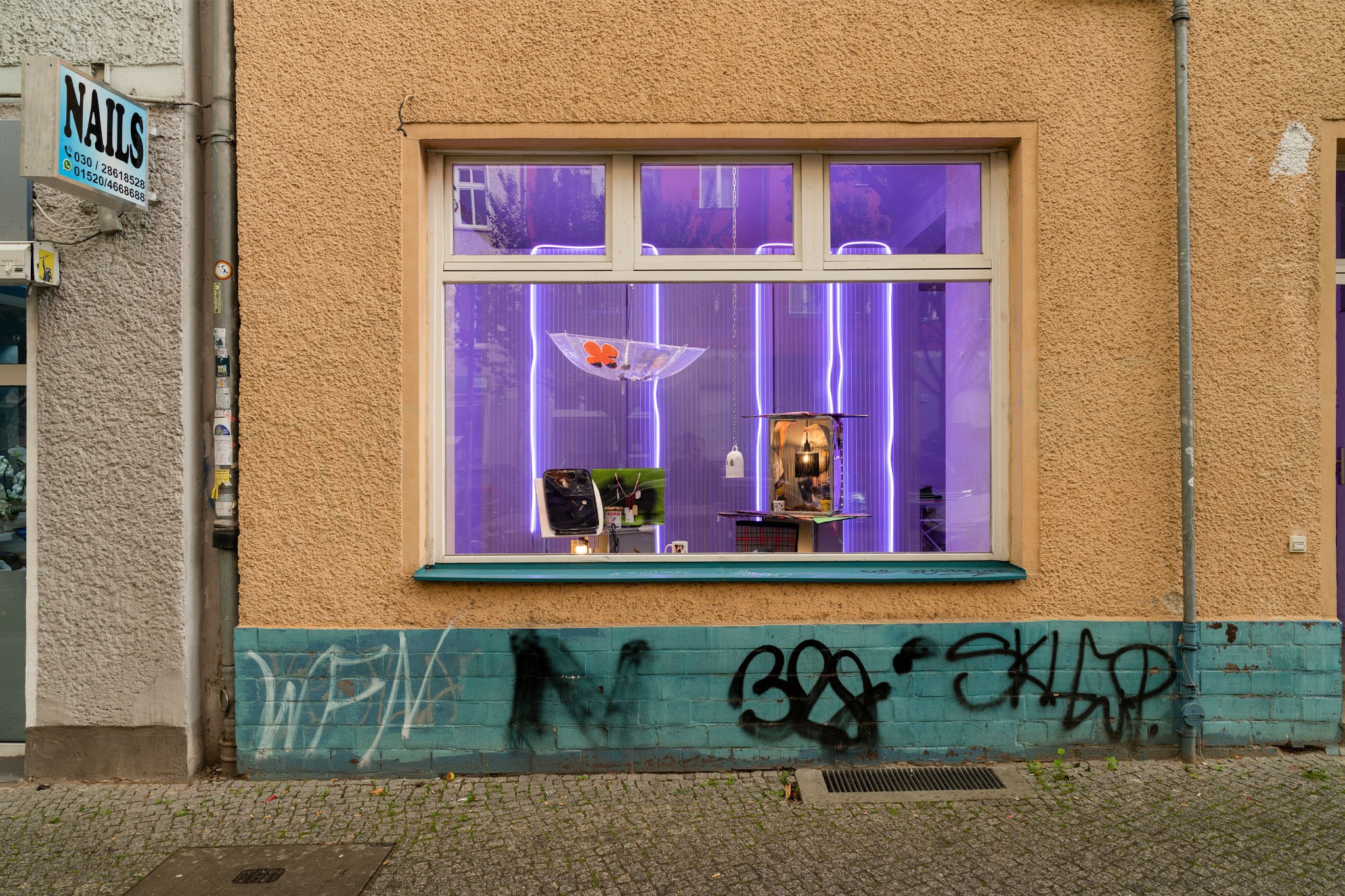 Black Palm â€“ Sonja Cvitkovic, Daily Deals, New Toni, Berlin, 2022, Installation view