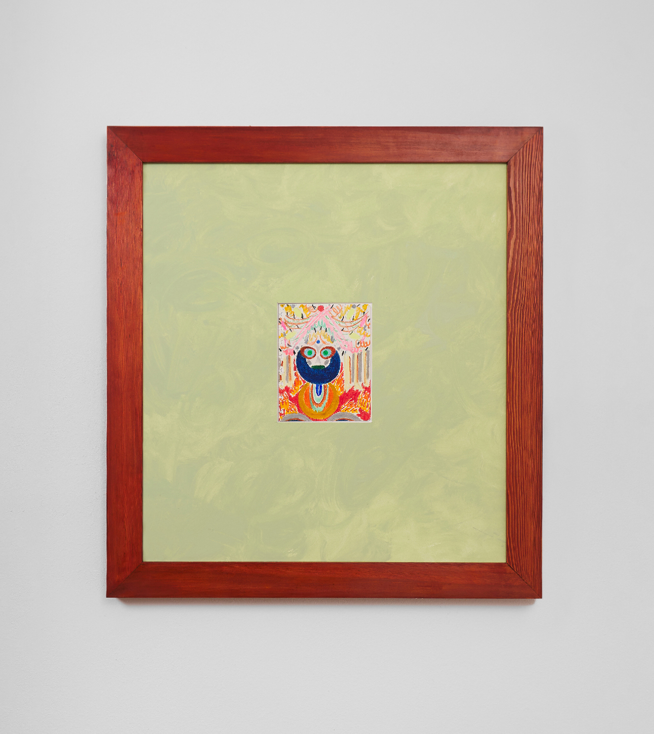 Anna K.E., From the Series 'In Order of Appearance No.01', 2018-2022 ongoing, Oil Pastel on Paper, Wood, Lacker, Cardboard, 85x78x3 cm