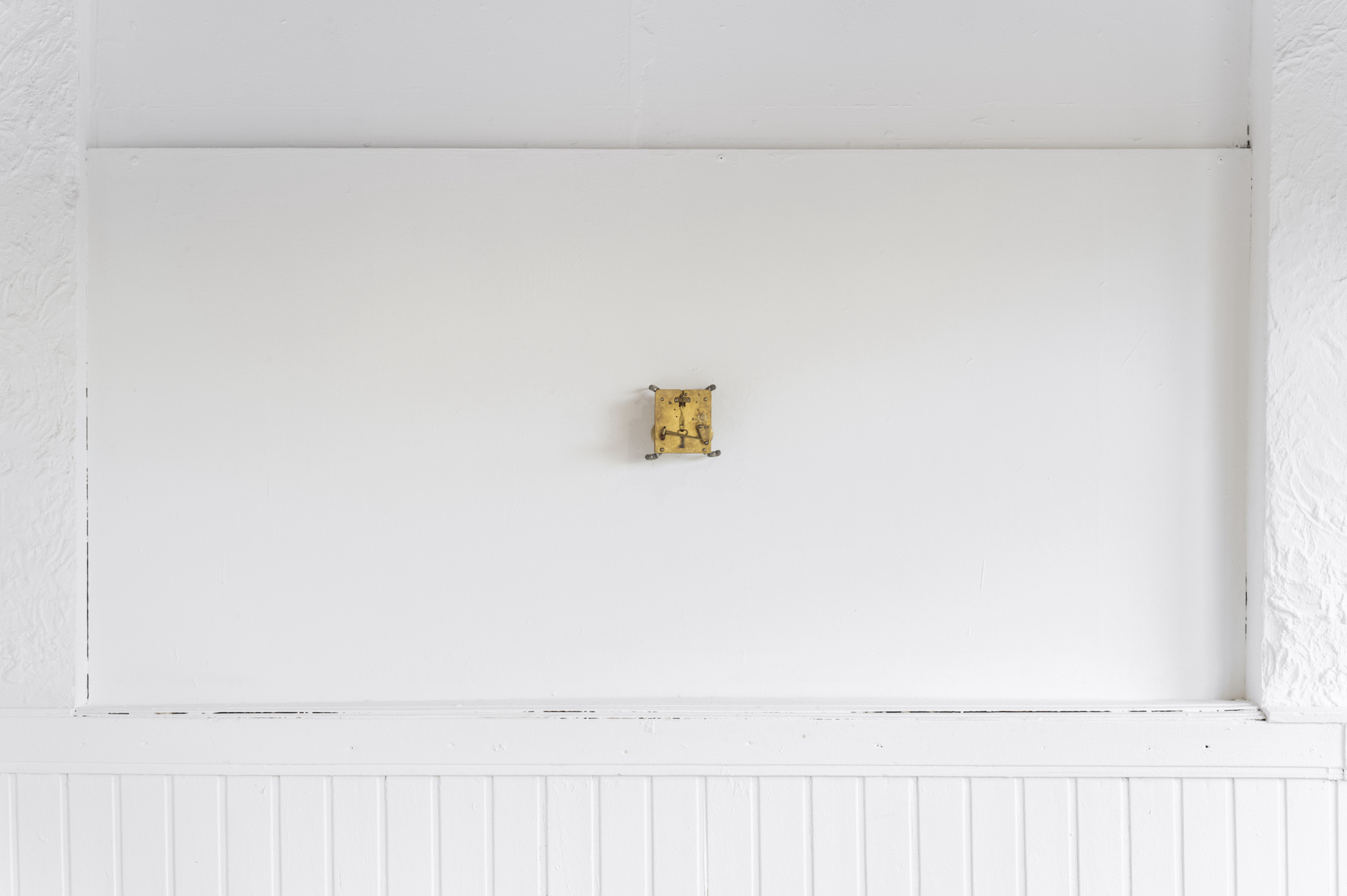 Victor Beger, answering past, wrought iron, brass, wood, dimensions variable, 2022