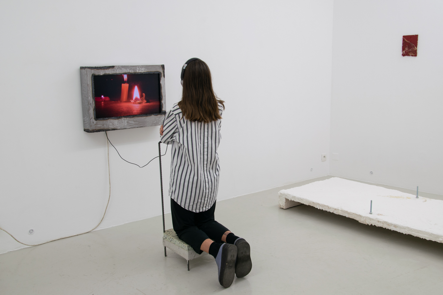 Exhibition view, « Skeleton Architecture », Leonor Parda and Aliha Thalien, 2022. 