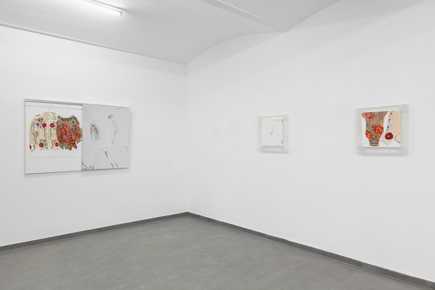 Exhibition view, VIN VIN, Myles Starr, "Happy" "35th"