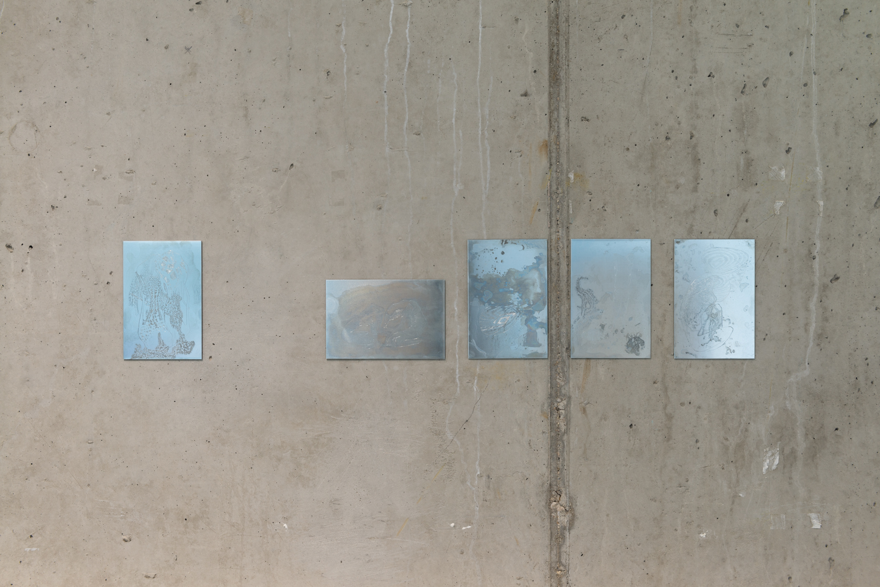 Bianca Phos, series of drypoint drawings on zinc etching plates (2022), Photo: Sophie Pölzl
