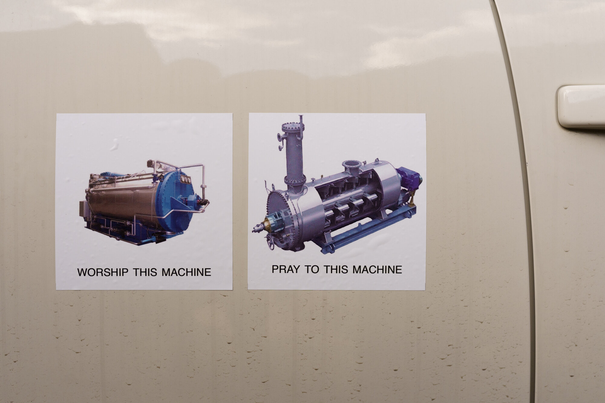 Royce Hobbs, Rendering 1 & Rendering 2, 2022, printing on sticker film, 15 Ń
15 cm each print