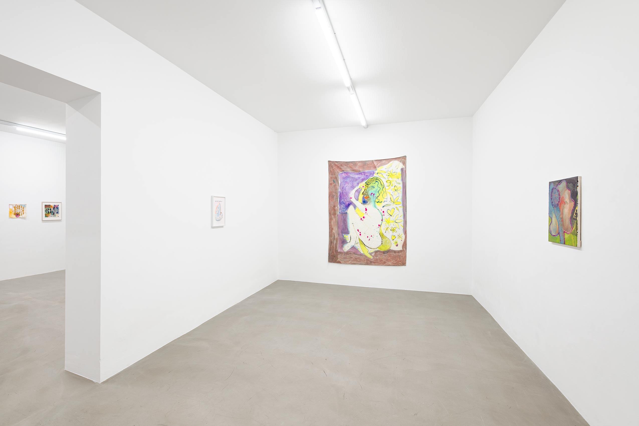 Katharina Höglinger, More Hours than One Day, installation view, Wonnerth Dejaco, Vienna 2022. Courtesy of Wonnerth Dejaco and the artist. Photo: Peter Mochi