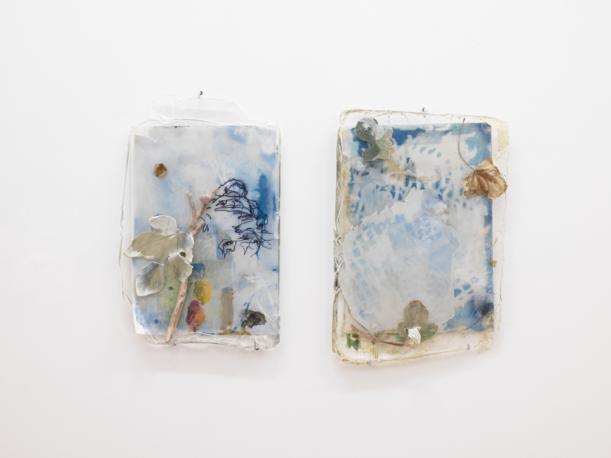 13_callirrhoe_Valinia Svoronou_The White Rose VI/ V, 2022, Cyanotype in Resin, 51 x 34 x 7 cm/ 45.5 x 32 x 5 cm, Unique, courtesy the artist and Callirrhoë, Athens_© Stathis Mamalakis