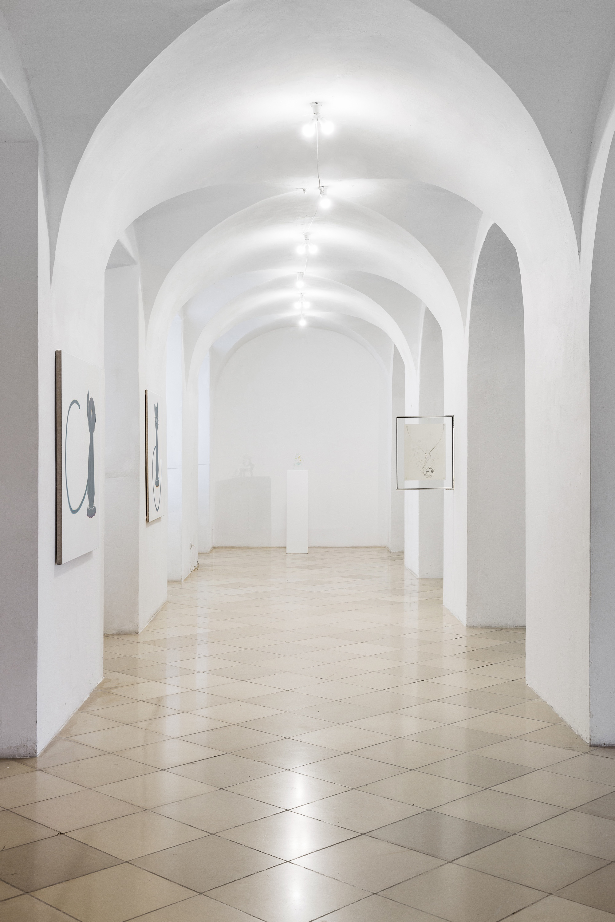 Installation view, Capture Captures, curated by Lucie Pia, Universitätsgalerie der Angewandten im Heiligenkreuzerhof, Sala Terrena, Wien, 2022