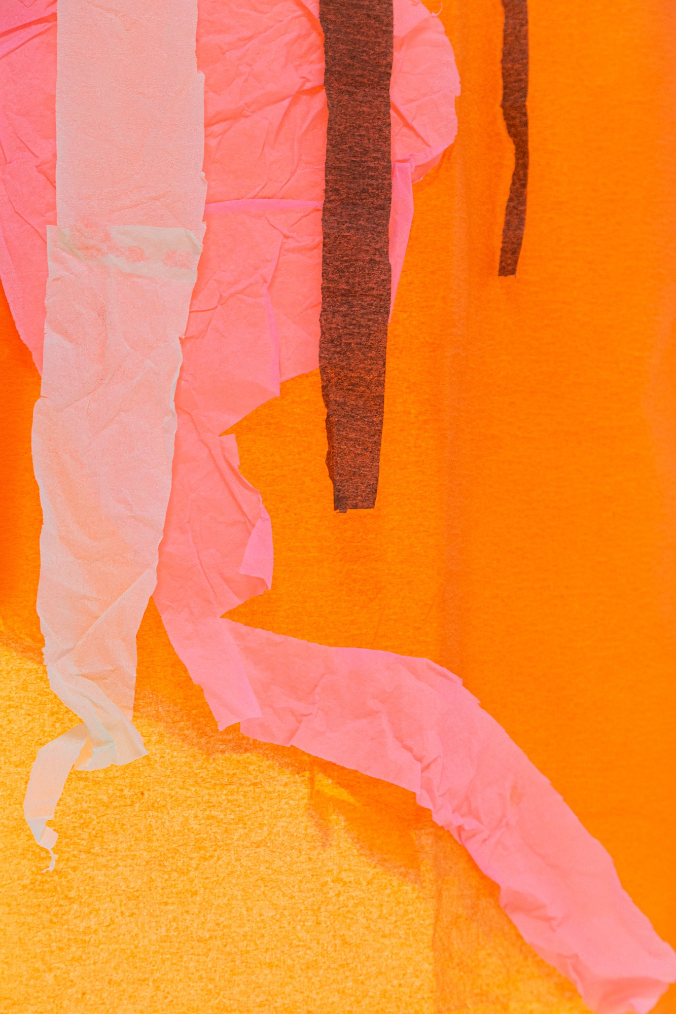 Installation View, Crepe Paper dresses, I still feel at home in my house, Albert Riera Galceran, 2022