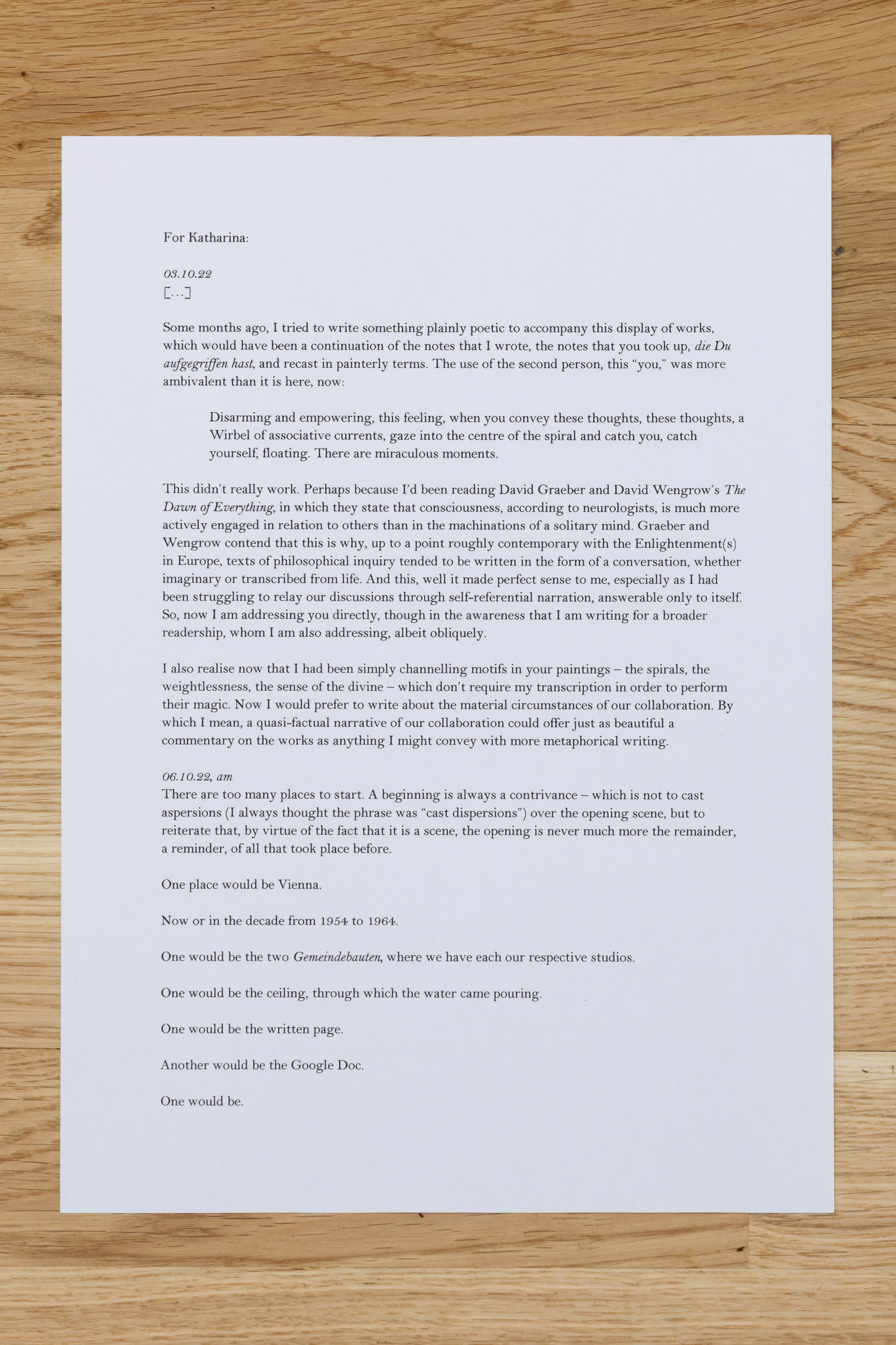 Miriam Stoney, Textual Situation (Too Many Words), 2022