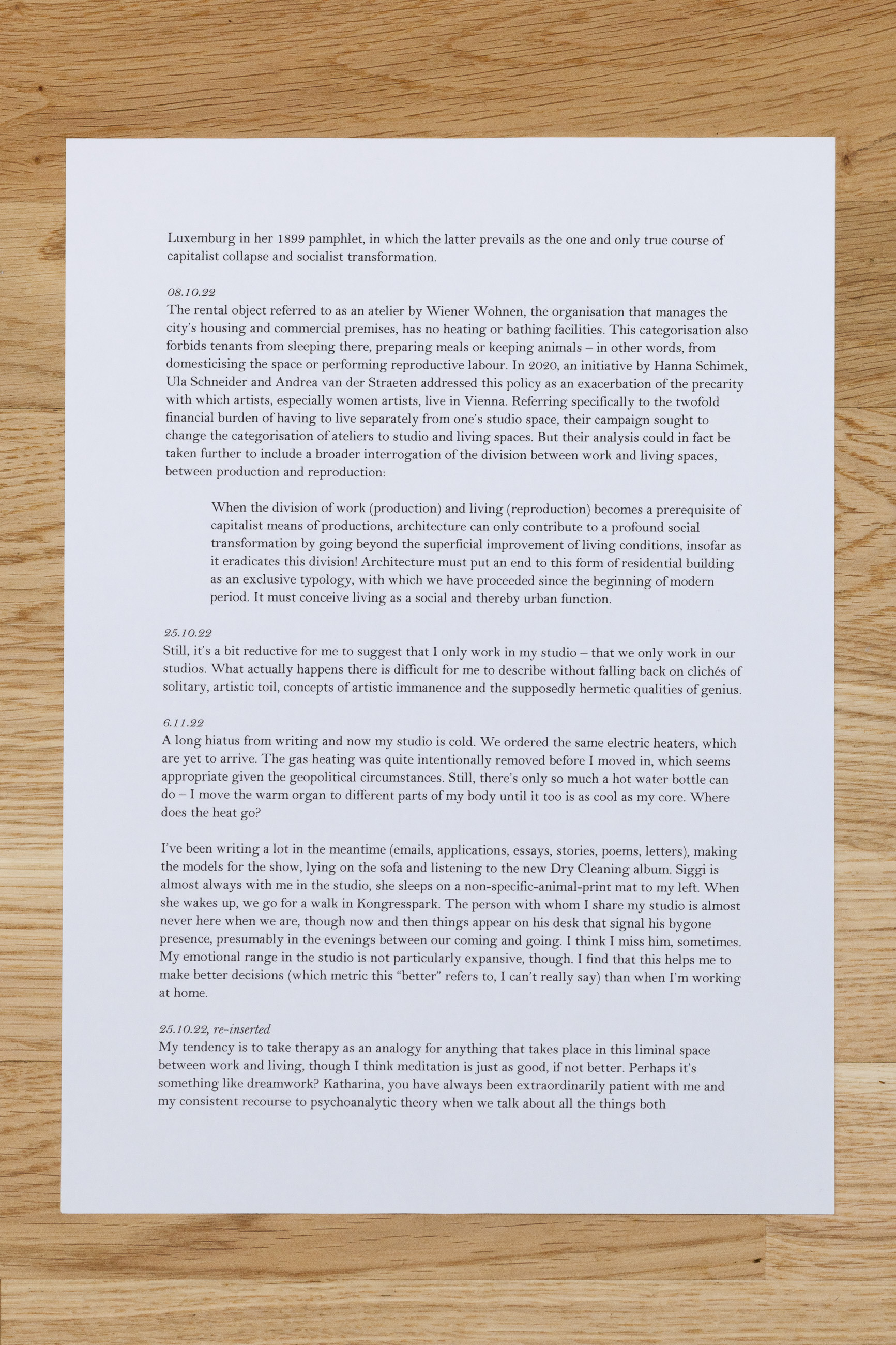 Miriam Stoney, Textual Situation (Too Many Words), 2022