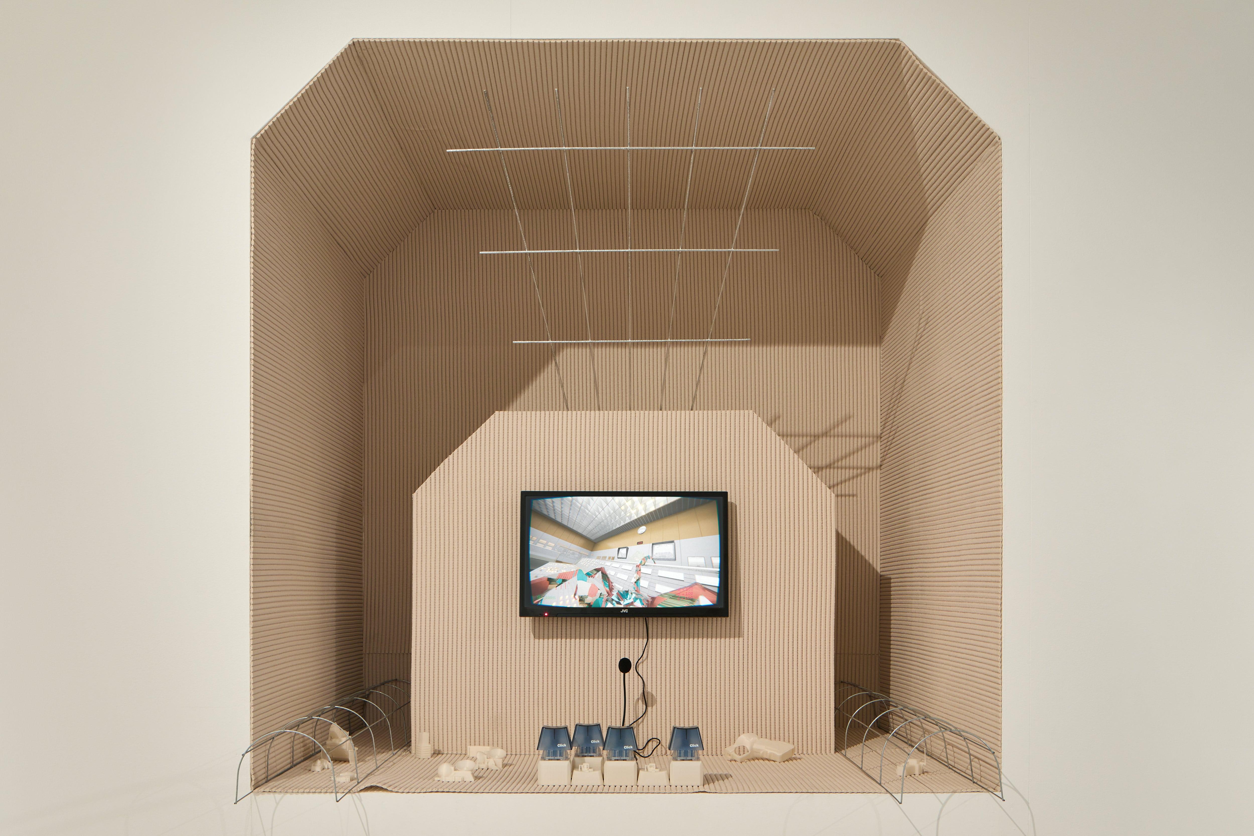 Vojtěch Radakulan: The Period of Lonely Shifts, or The Most Expensive Museum in The World Windows application, 3D printing filament, drawing, digital printing