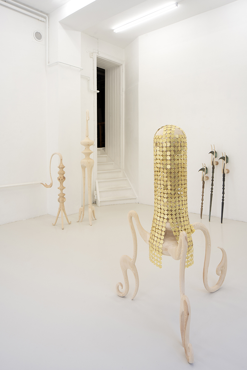 Emelie Sandström, "Vapenhuset" installation view.