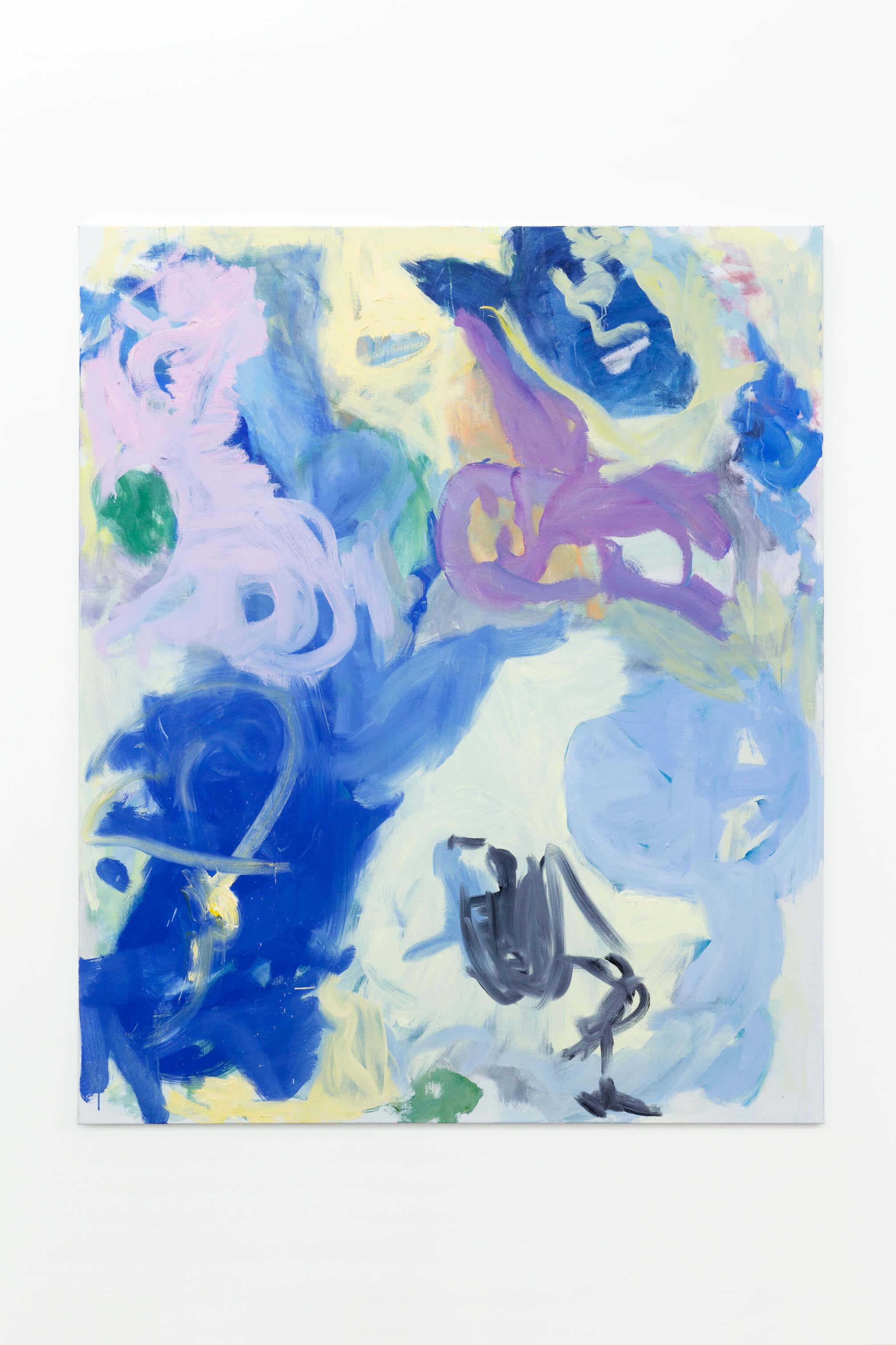Joanne Robertson, Press Onto, 2021; Oil on canvasâ€¨, 180 Ã— 150 cm â€¨/ Courtesy the artist, Edouard Montassut, and Drei, Cologne