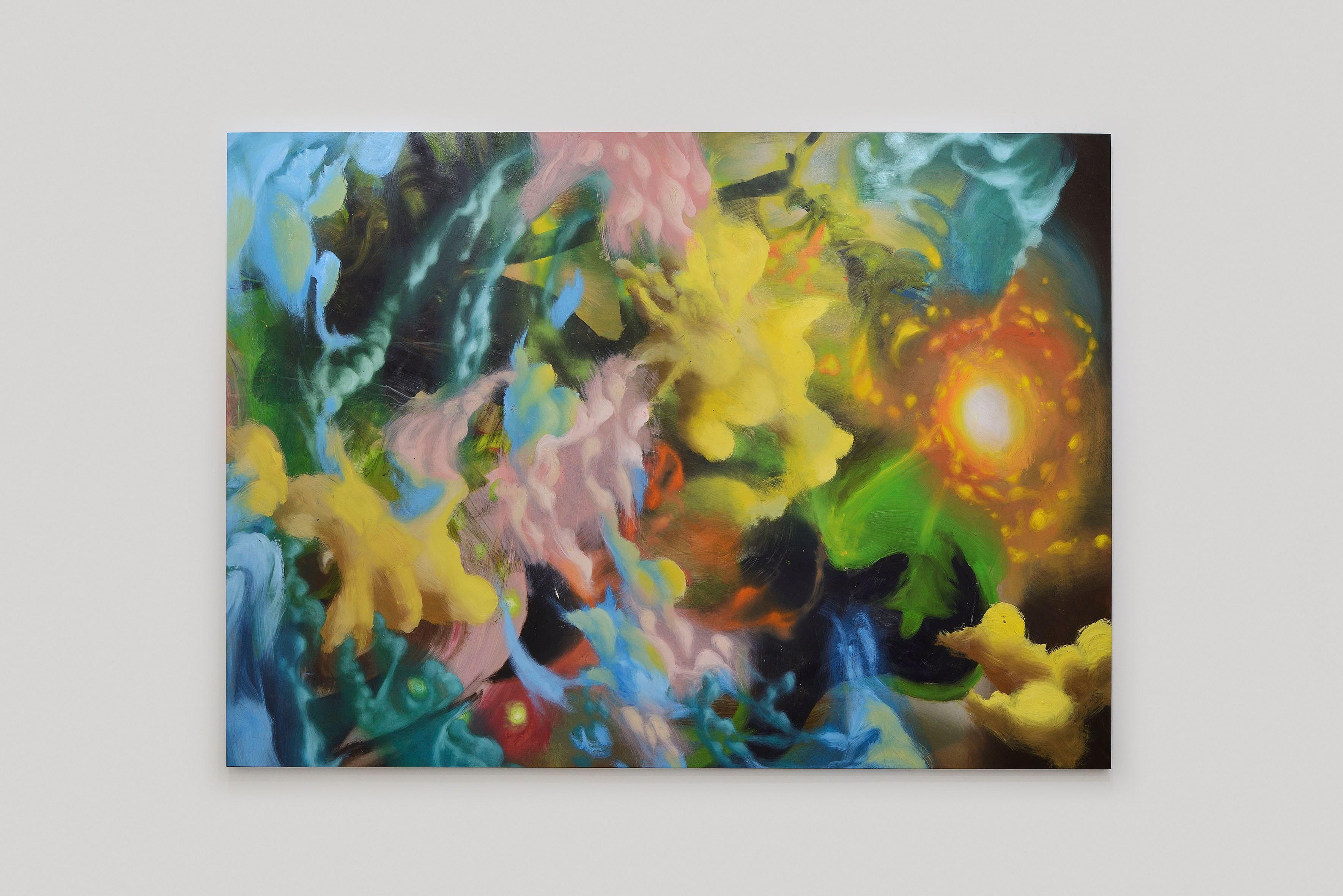 Diego Gualandris Little April shower, 2022 oil on canvas 205 x 145 x 3 cm