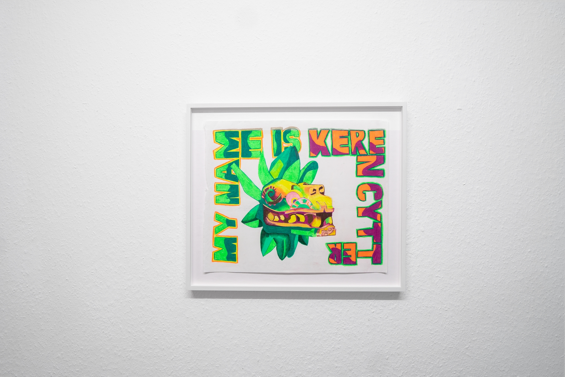 Keren Cytter, My name, 2020  Colorpencil on paper  35 x 43 cm   © the artist and Nagel Draxler  photo: Julia Woll