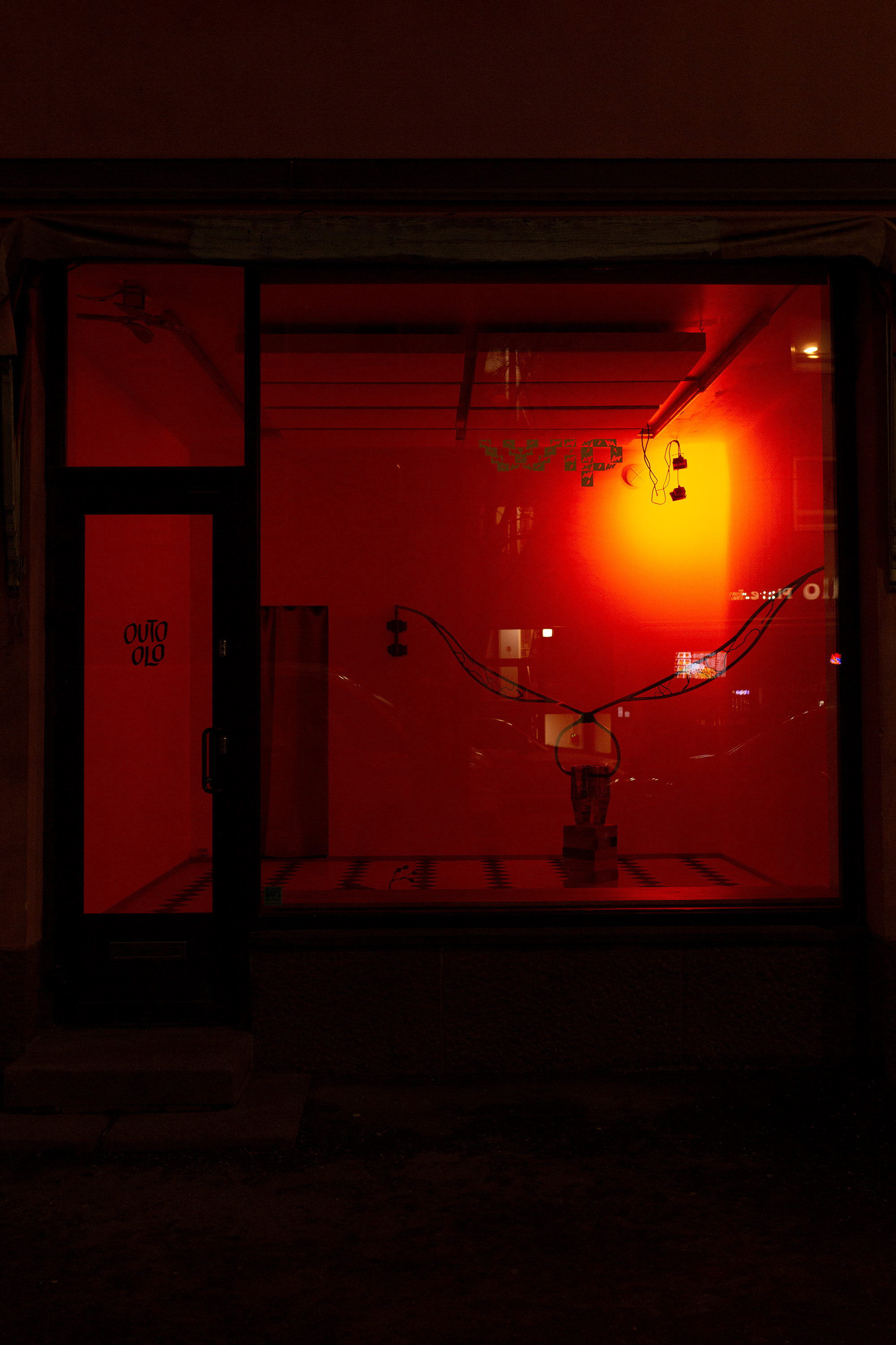 wip: Installation overview on Vaasankatu, night hours, 2022