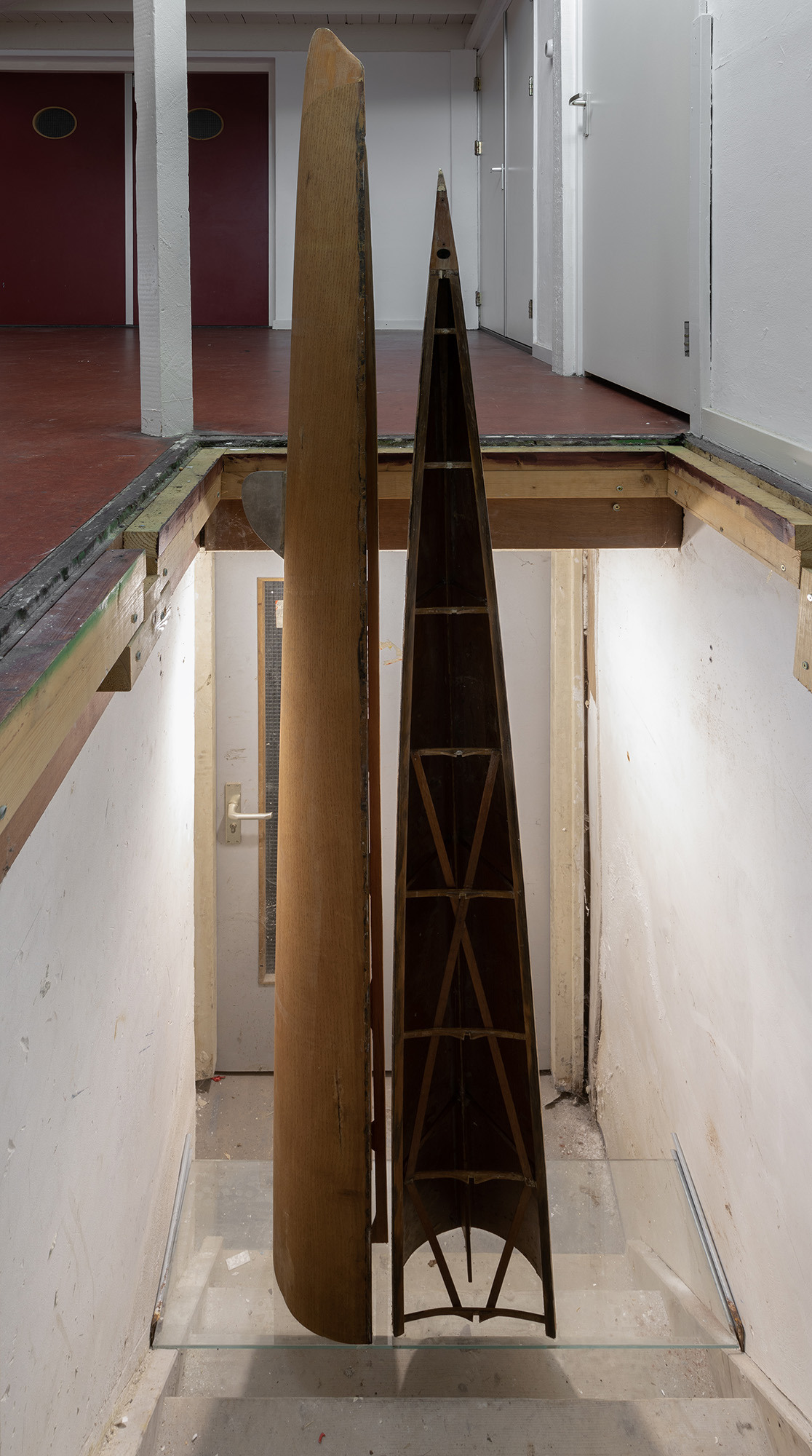 'Trajectories' - Single person rowing boat, 260 x 30 x 80 cm, 2022
