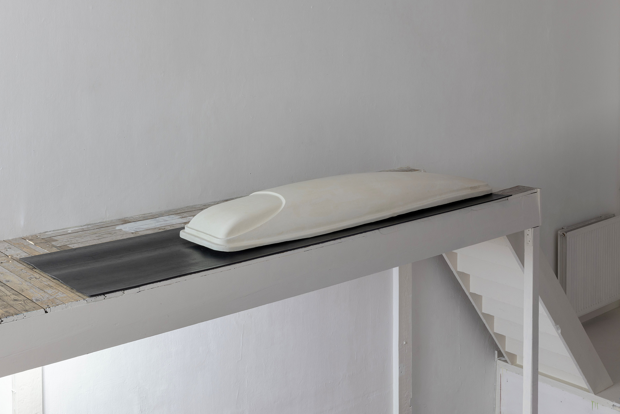 'Guarantees 2' - Plaster cast and wax, 240 x 30 x 30 cm, 2022