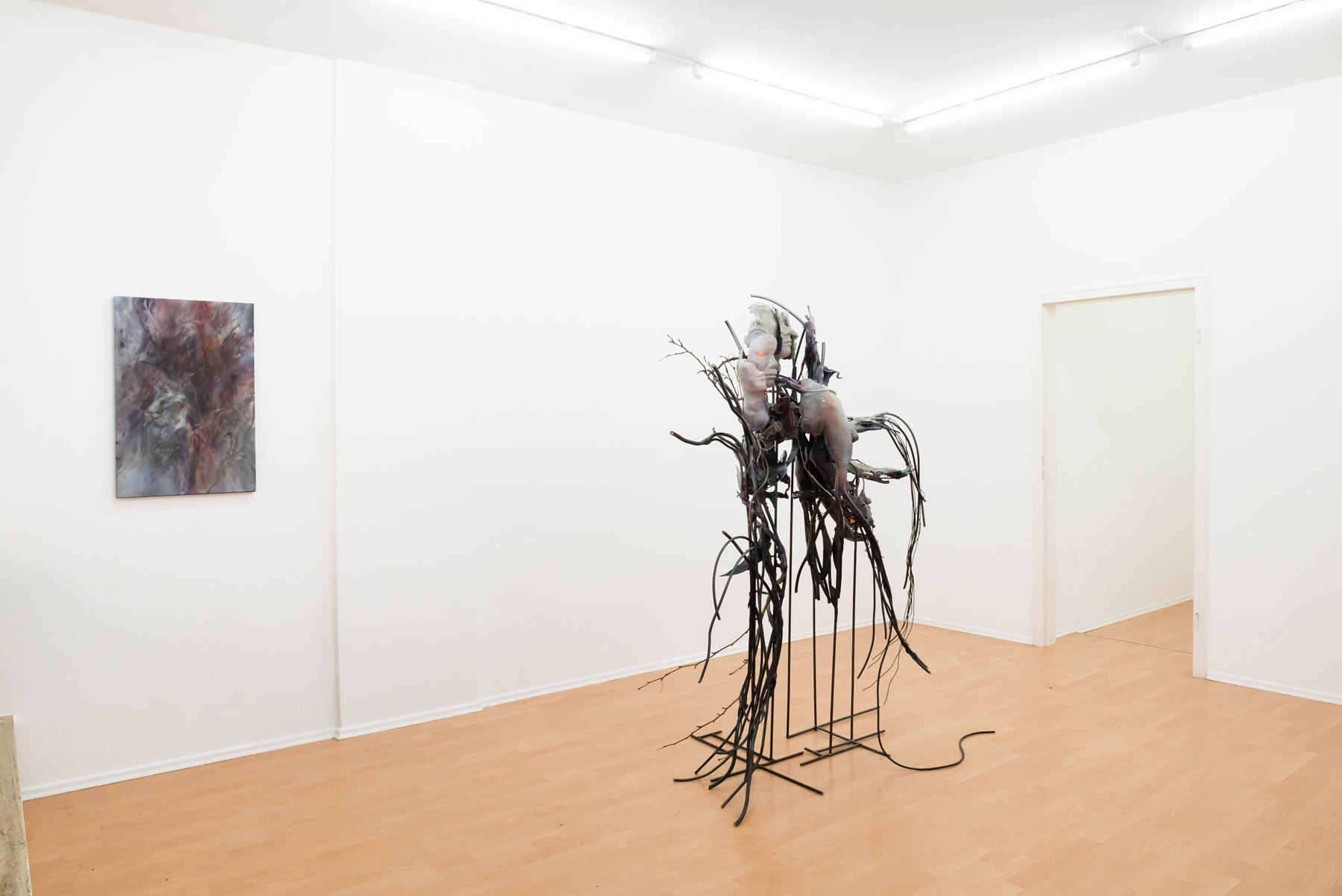 Yein Lee. Devouring Chaos, 2022, exhibition view, Loggia, Munich