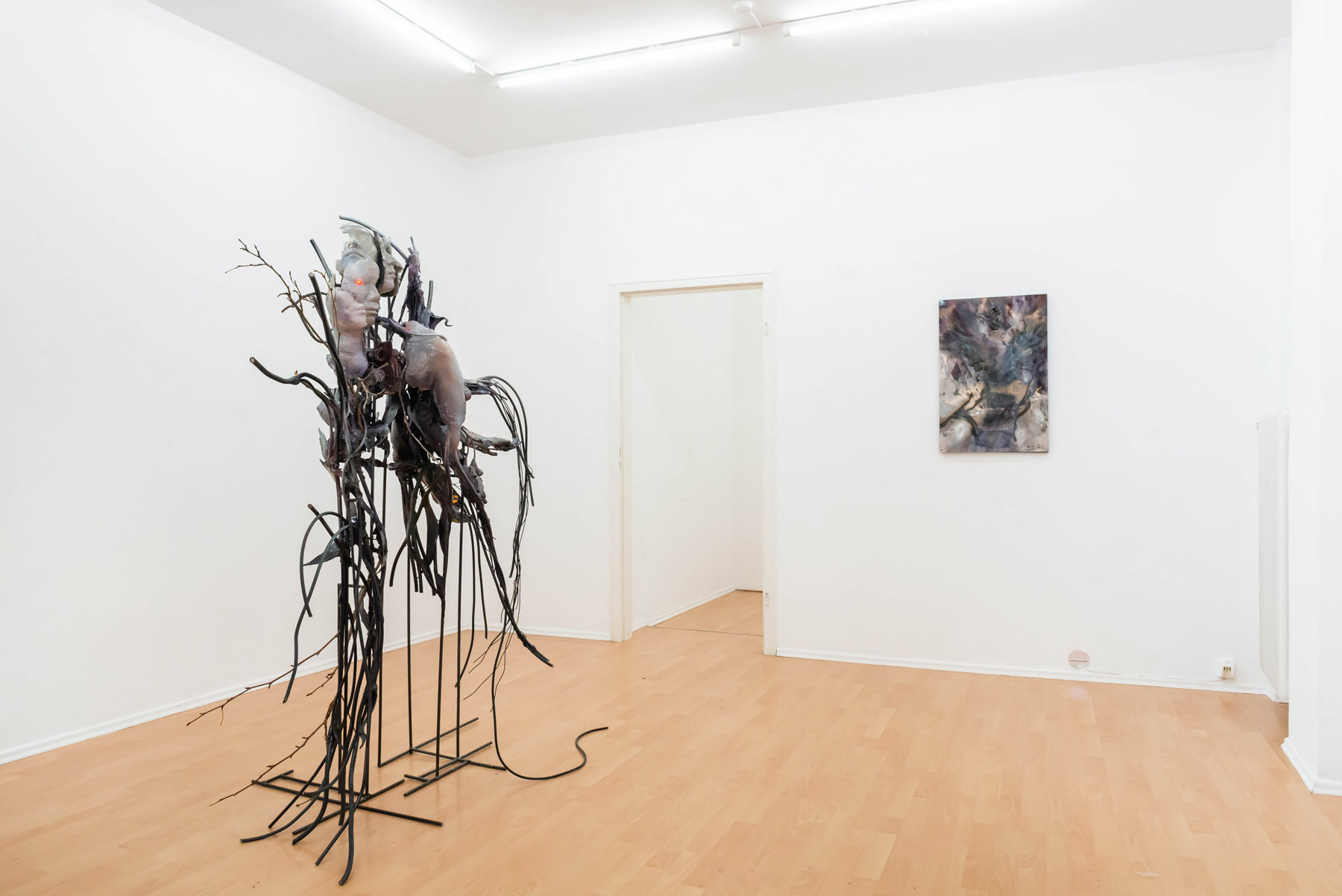 Yein Lee. Devouring Chaos, 2022, exhibition view, Loggia, Munich