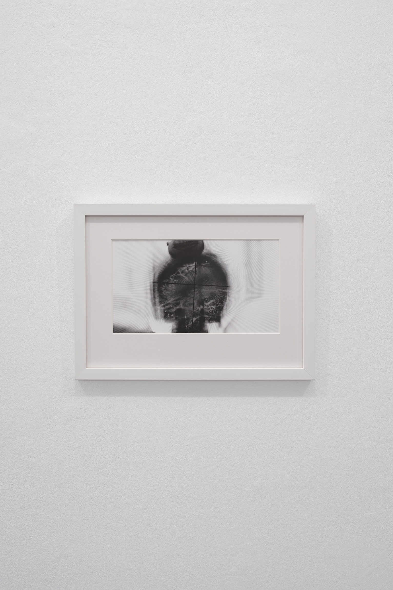 Veronika Dräxler, Memory of Etching (3), 2022, Digital transformed video still on baryt, Kunstverein Grafschaft Bentheim. Photo kvgb 2022.