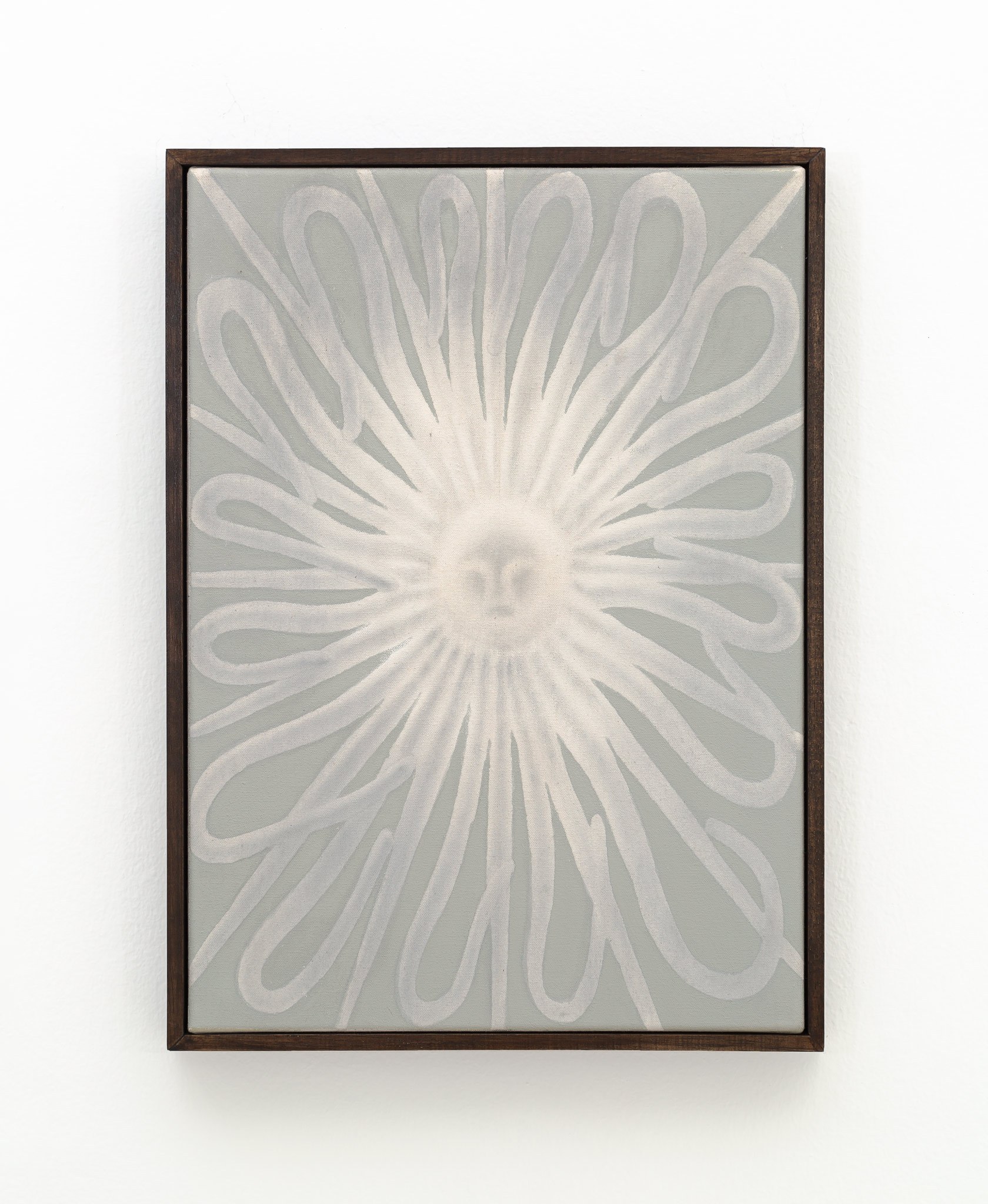 Untitled 42 x 30 cm. graphite and enamel on canvas, 2022.