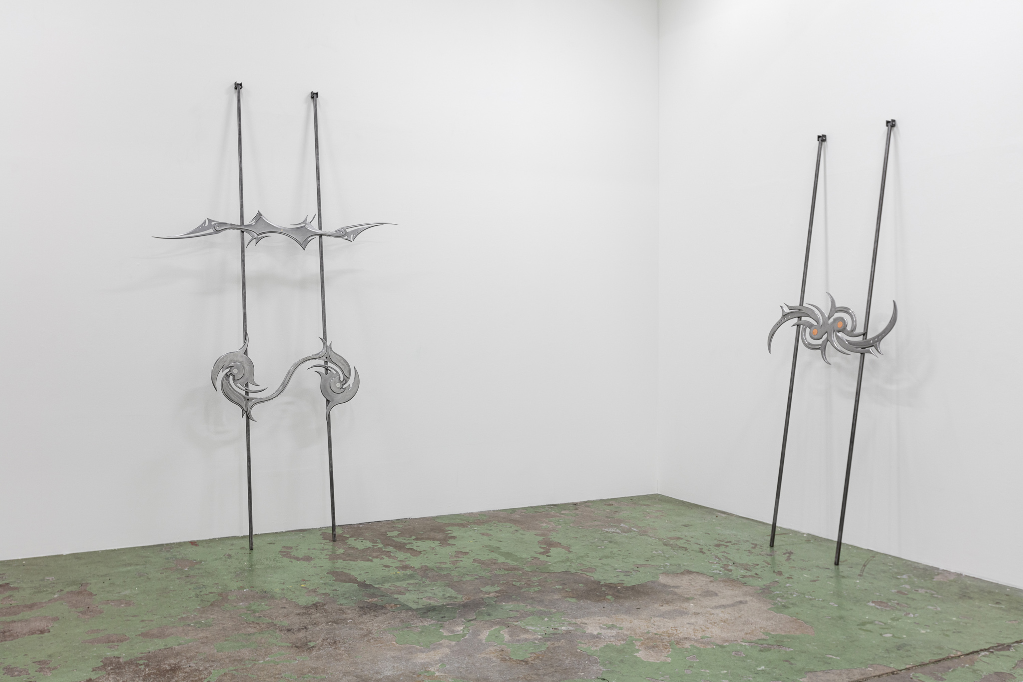'Pose #9.1 - #9.3', 2022, exhibition view Bærum Kunsthall (Collaboration with Iwan Boverhof; Photo: Tor S. Ulstein)