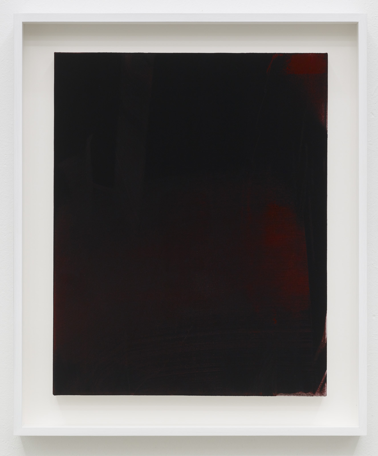 RELAY (3), 2022 Pigment on canvas, 50 x 40 cm / 61,5 x 51,5 cm (with frame)