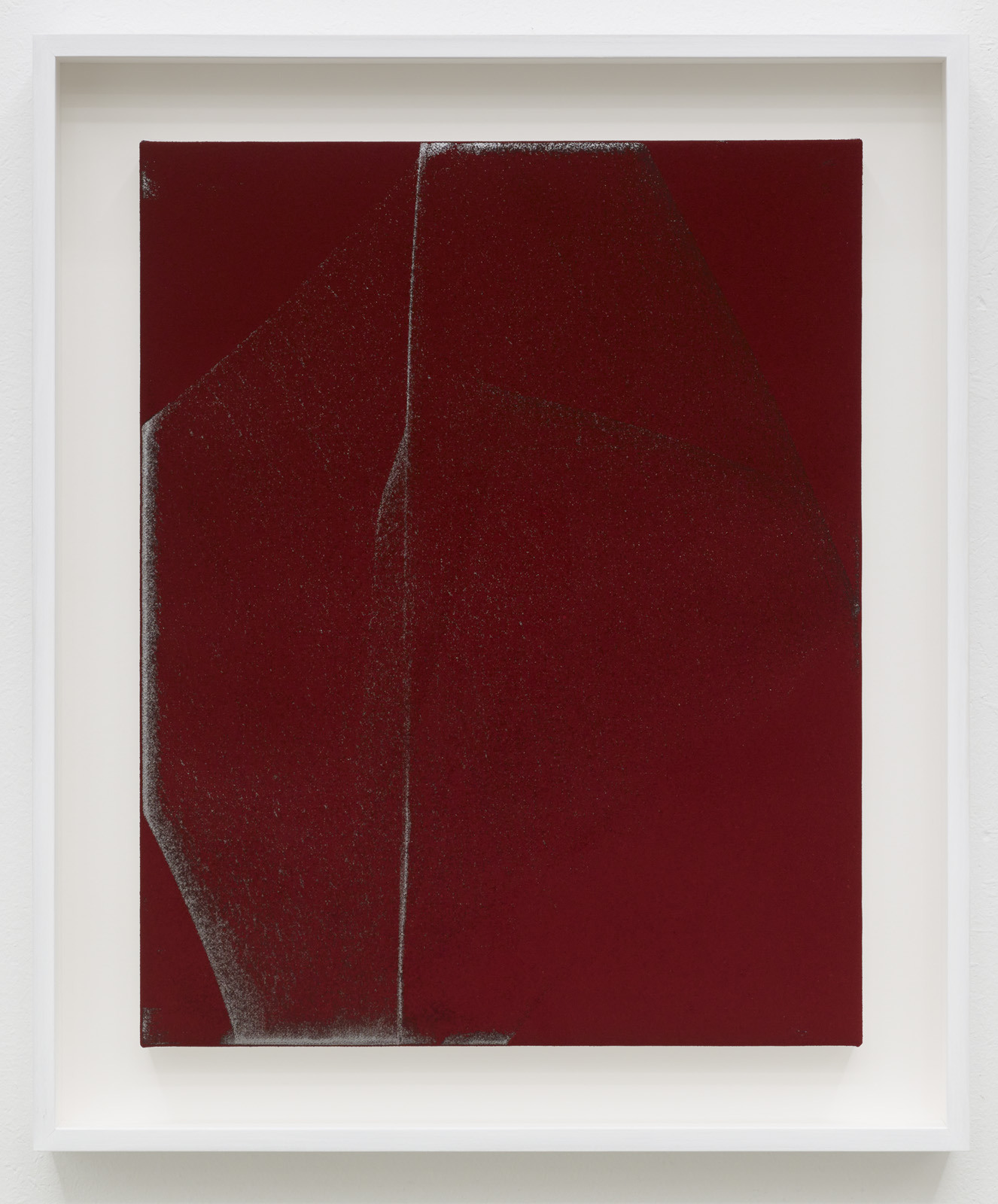 RELAY (7), 2021 Pigment on canvas, 50 x 40 cm / 61,5 x 51,5 cm (with frame)
