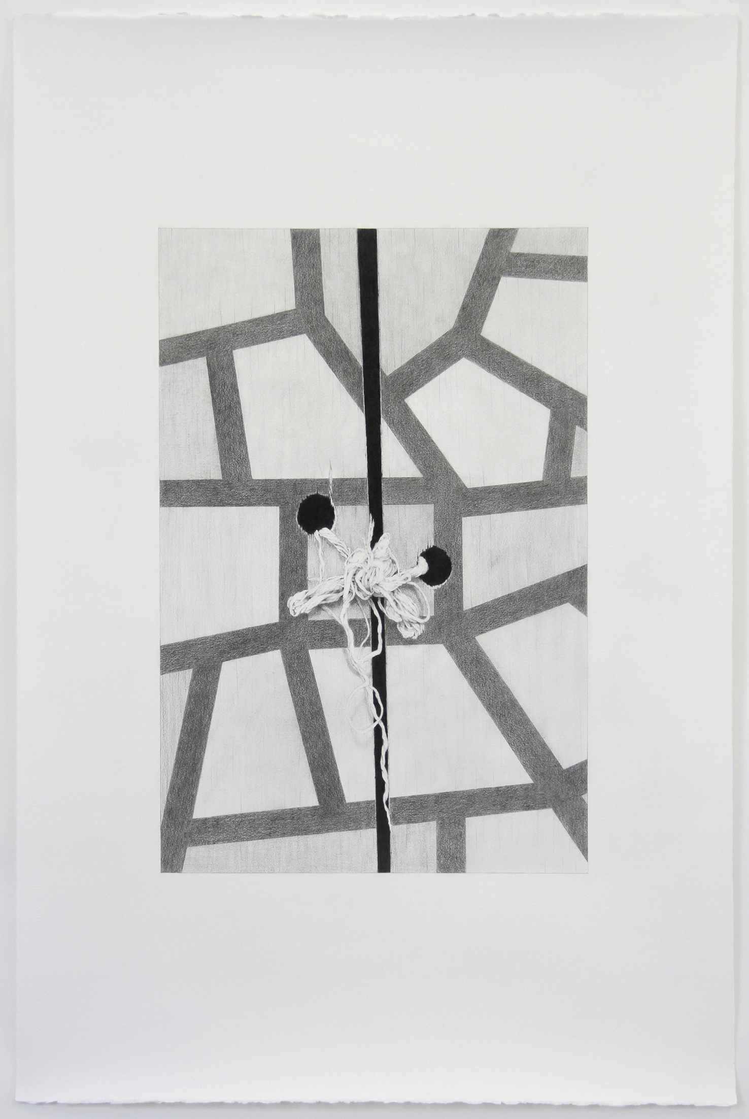 Andrew Browne, #2 (Study - Untitled), 72.5 x 48 cm image size, 120 x 80 cm paper size, pencil on paper